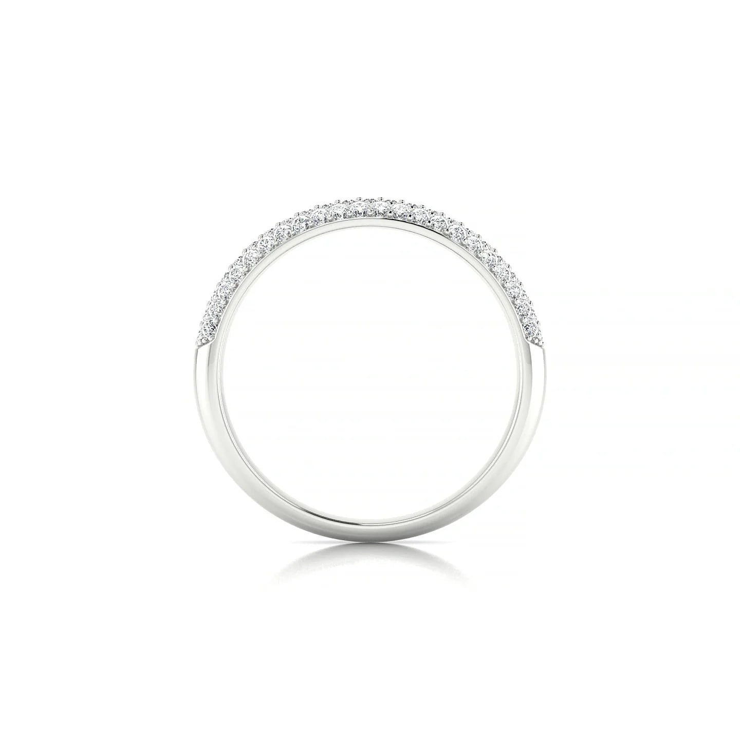 Dawn | 18k White Gold 1.1 mm Round Diamond Ring
