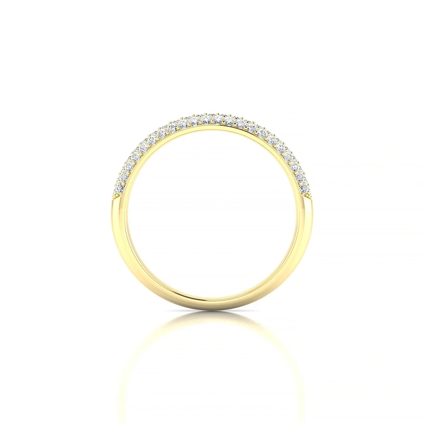 Dawn | 18k Yellow Gold 1.1 mm Round Diamond Ring