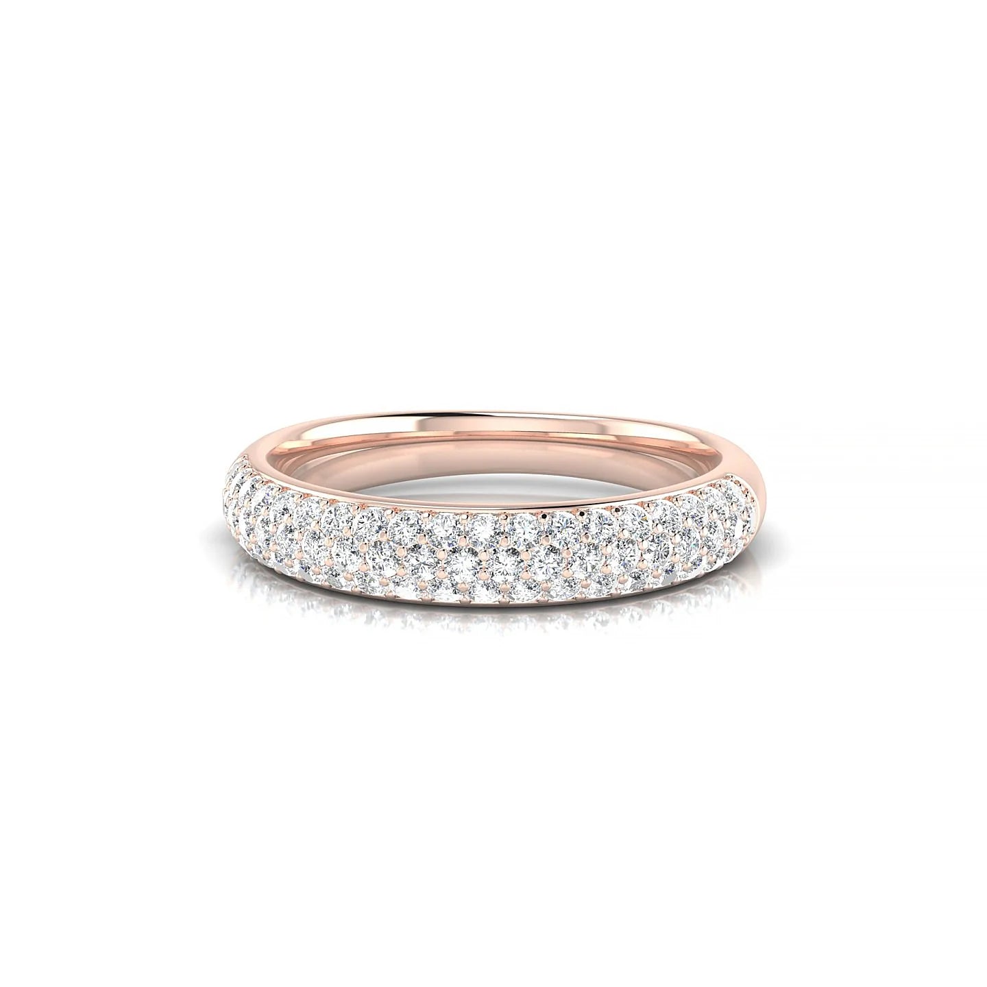 Dawn | 18k Rose Gold 1.3 mm Round Diamond Ring