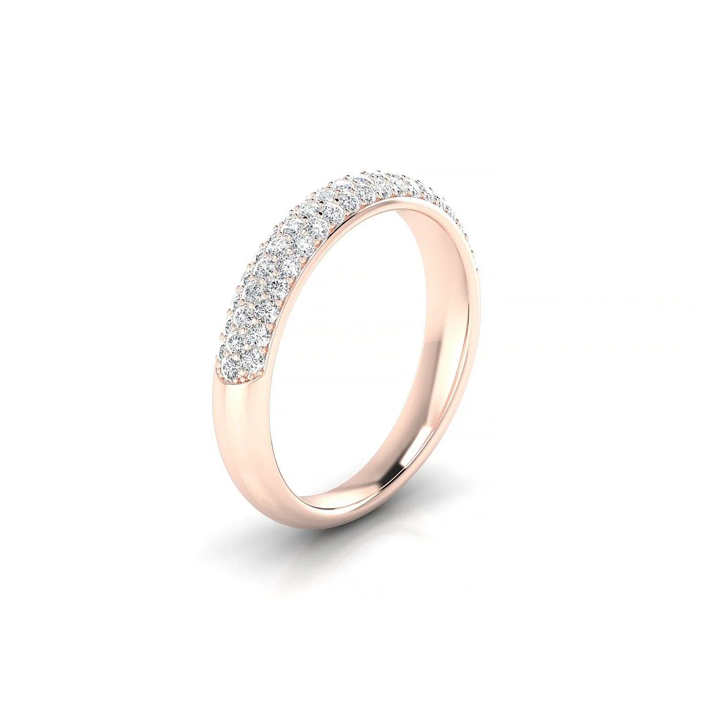 Dawn | 18k Rose Gold 1.3 mm Round Diamond Ring