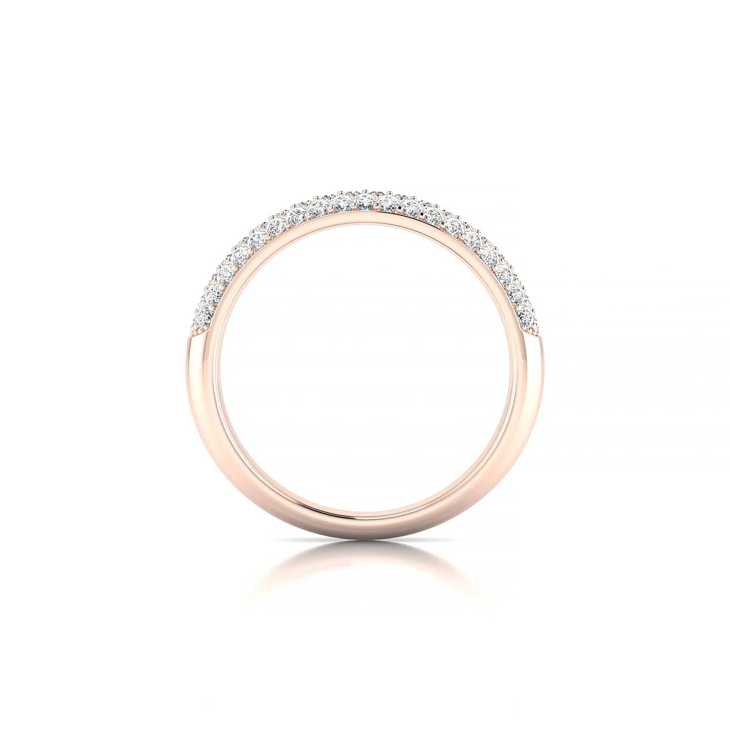 Dawn | 18k Rose Gold 1.3 mm Round Diamond Ring