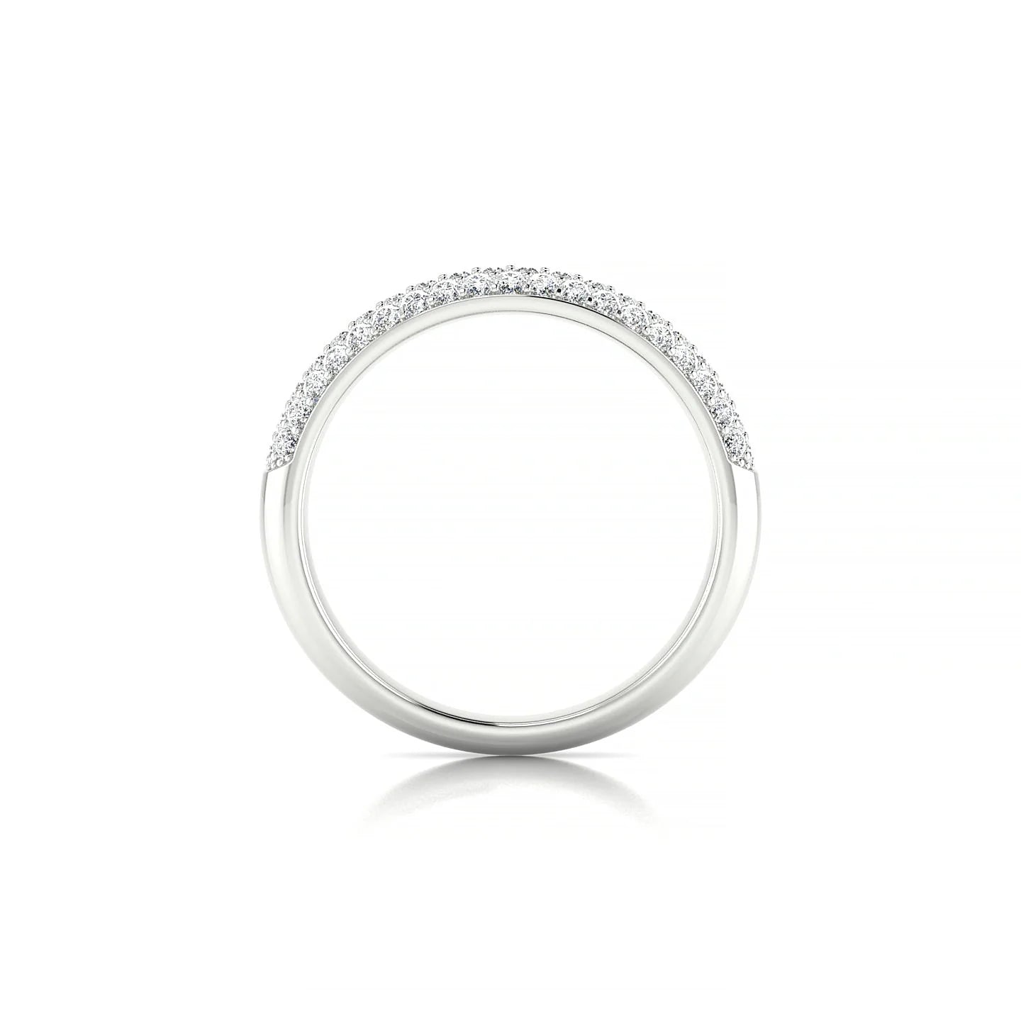 Dawn | 18k White Gold 1.3 mm Round Diamond Ring