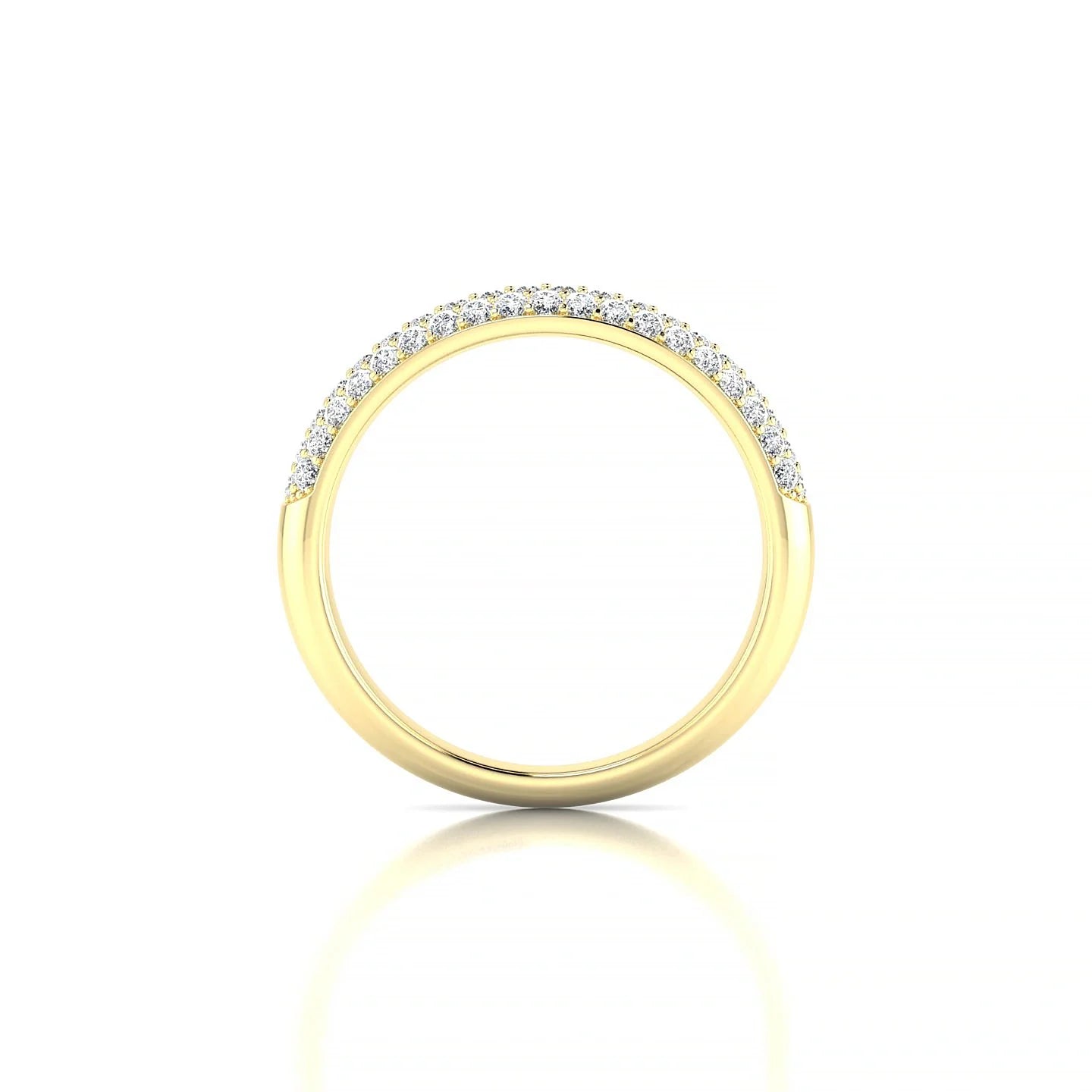 Dawn | 18k Yellow Gold 1.3 mm Round Diamond Ring