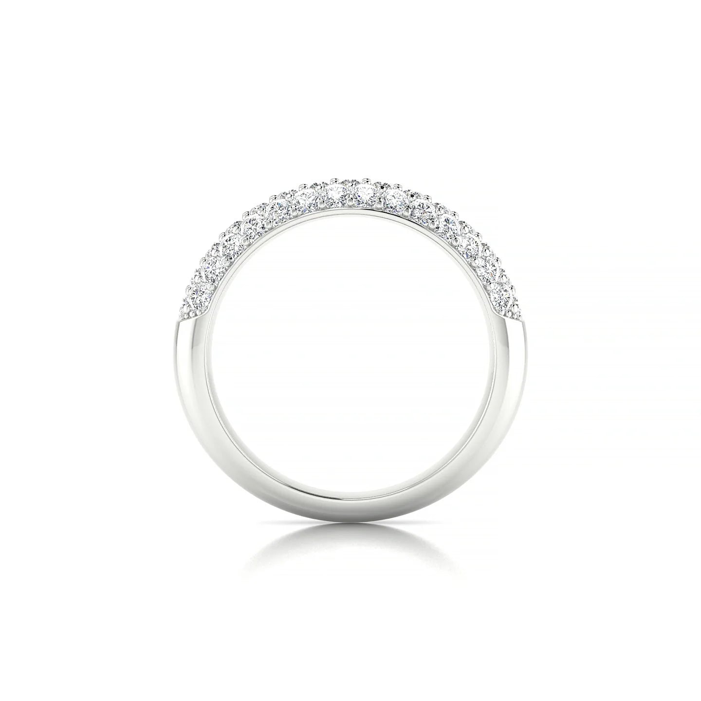 Dawn | 18k White Gold 1.7 mm Round Diamond Ring
