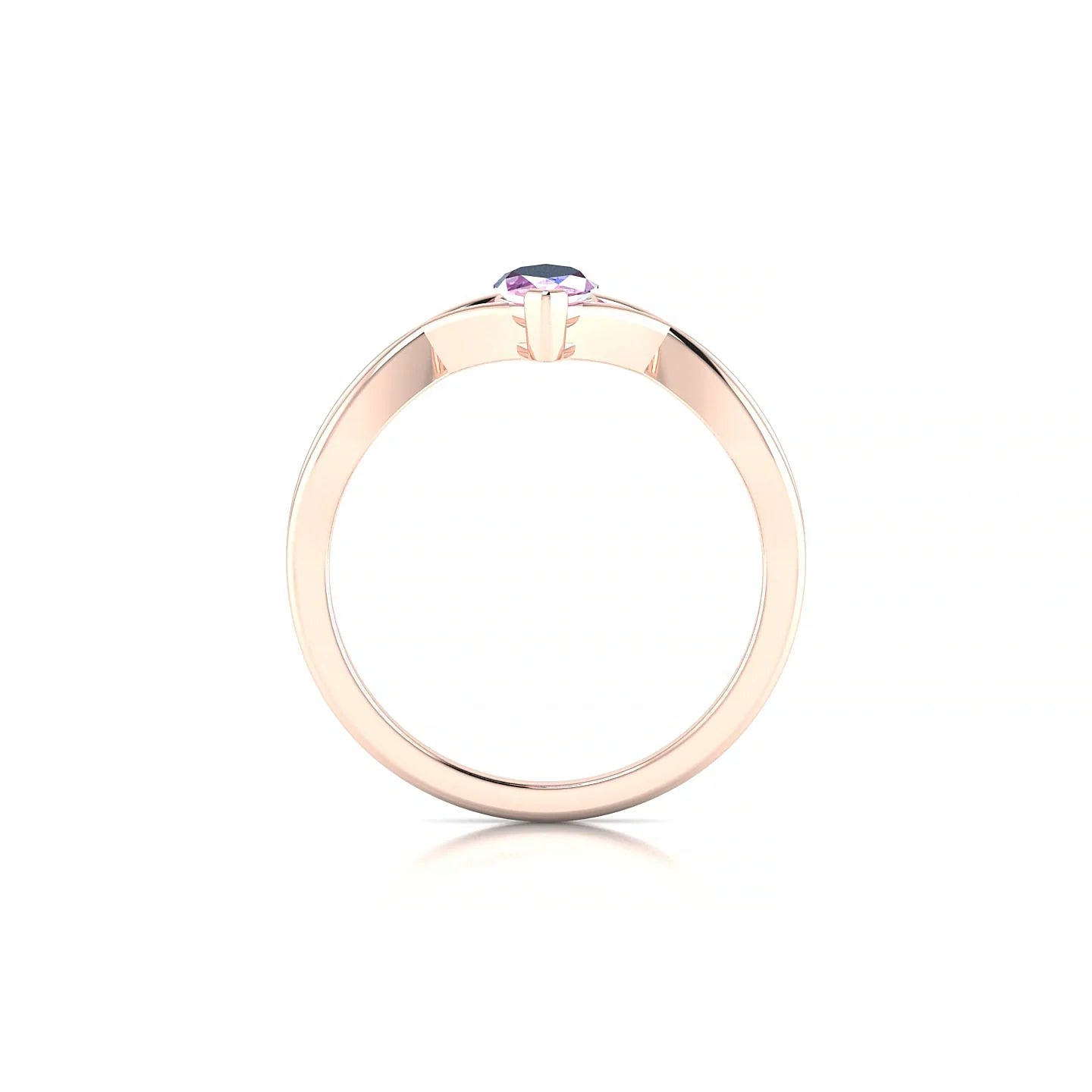 Daze | 18k Rose Gold 8 x 4 mm Marquise Pink Sapphire Ring