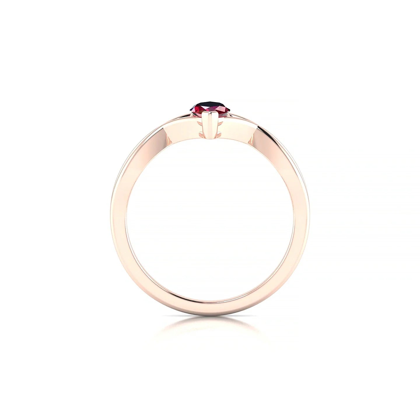 Daze | 18k Rose Gold 8 x 4 mm Marquise Ruby Ring