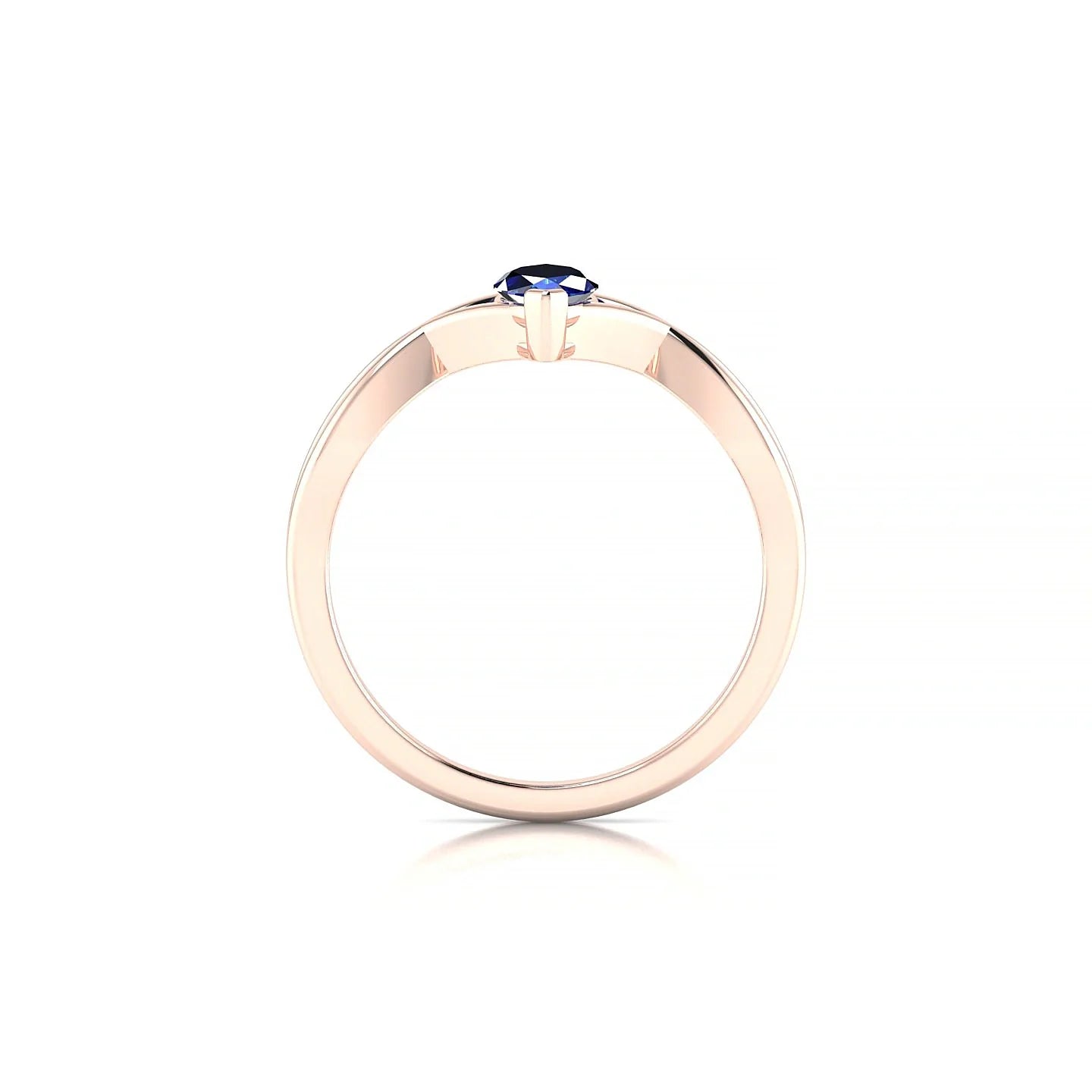 Daze | 18k Rose Gold 8 x 4 mm Marquise Sapphire Ring