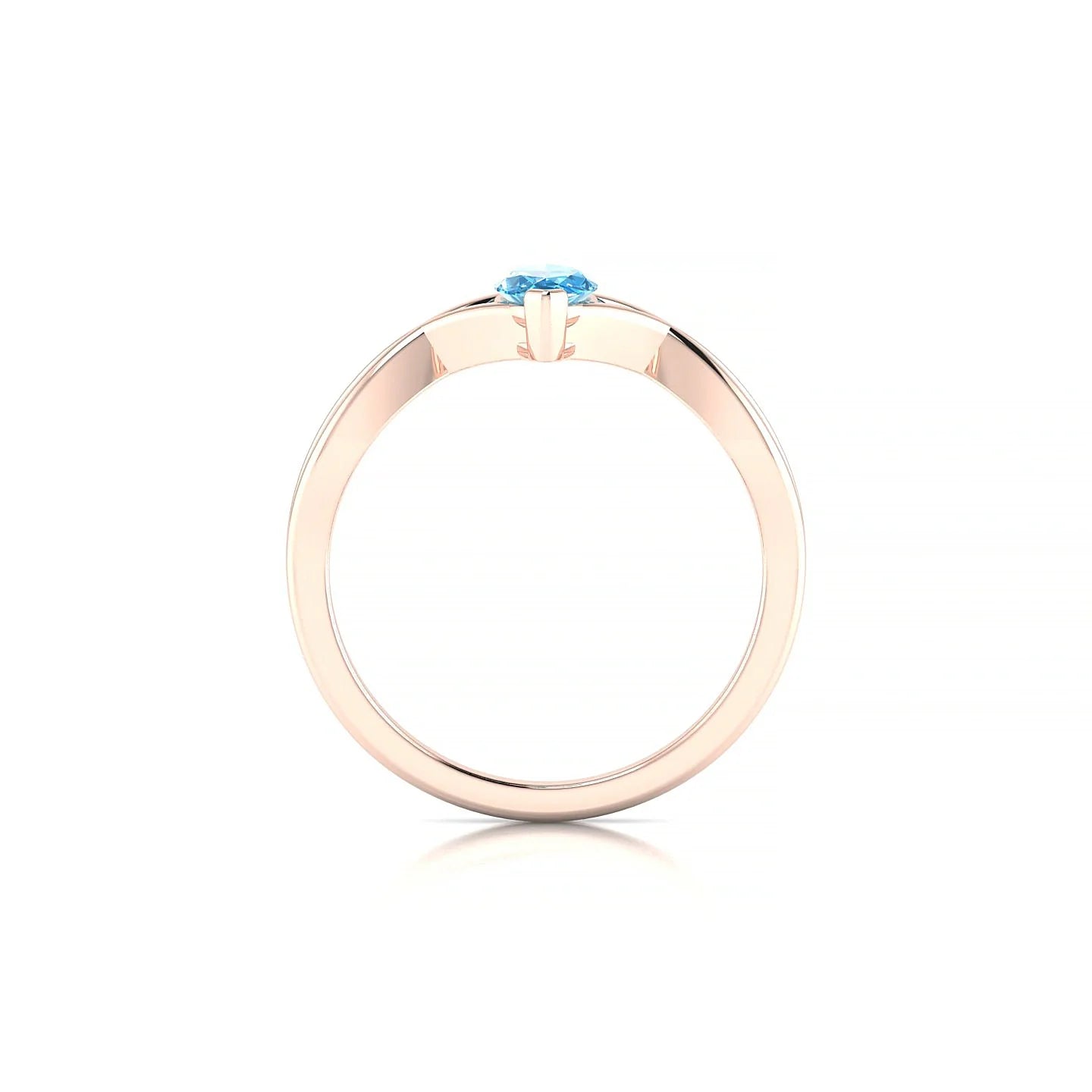 Daze | 18k Rose Gold 8 x 4 mm Marquise Topaz Ring