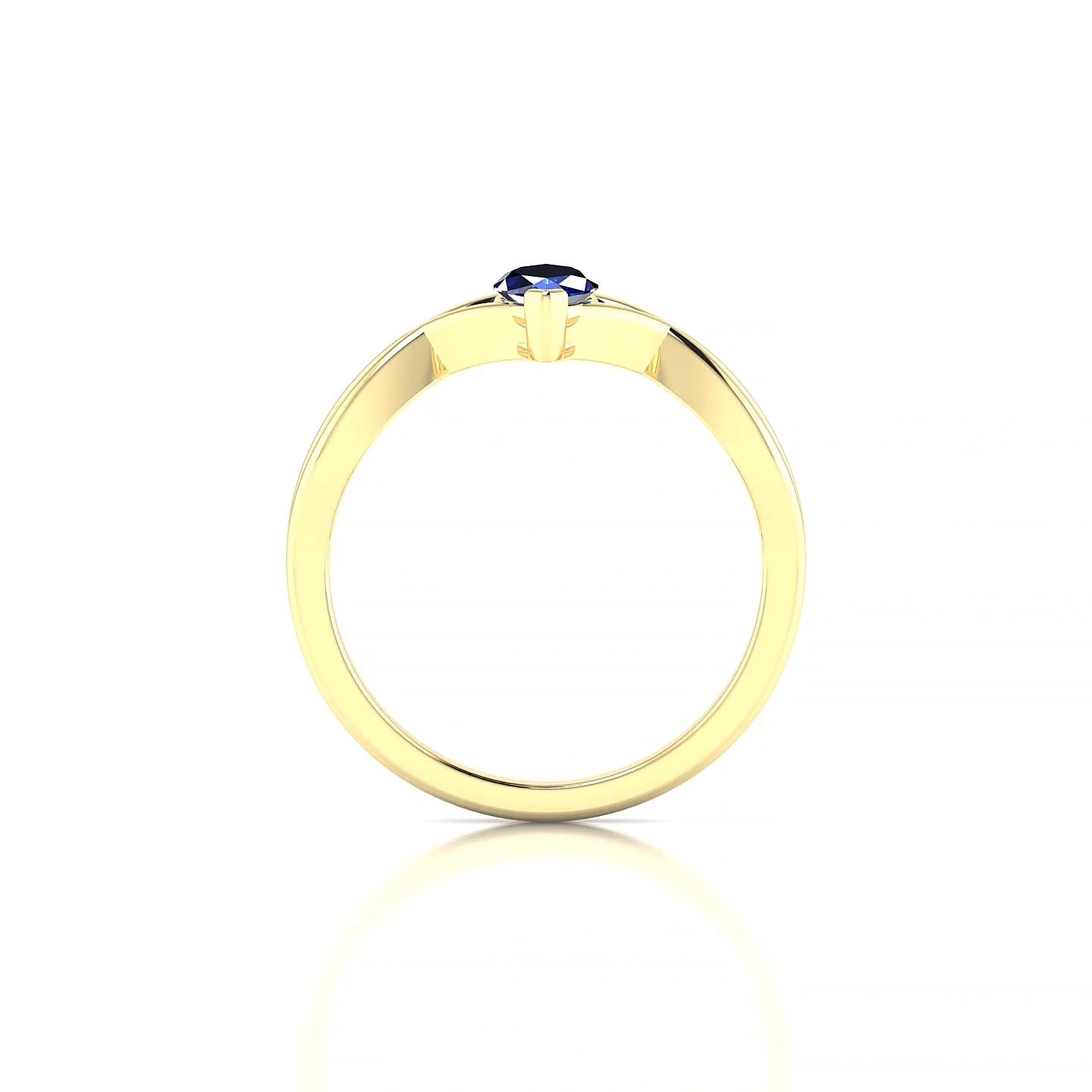 Daze | 18k Yellow Gold 8 x 4 mm Marquise Sapphire Ring