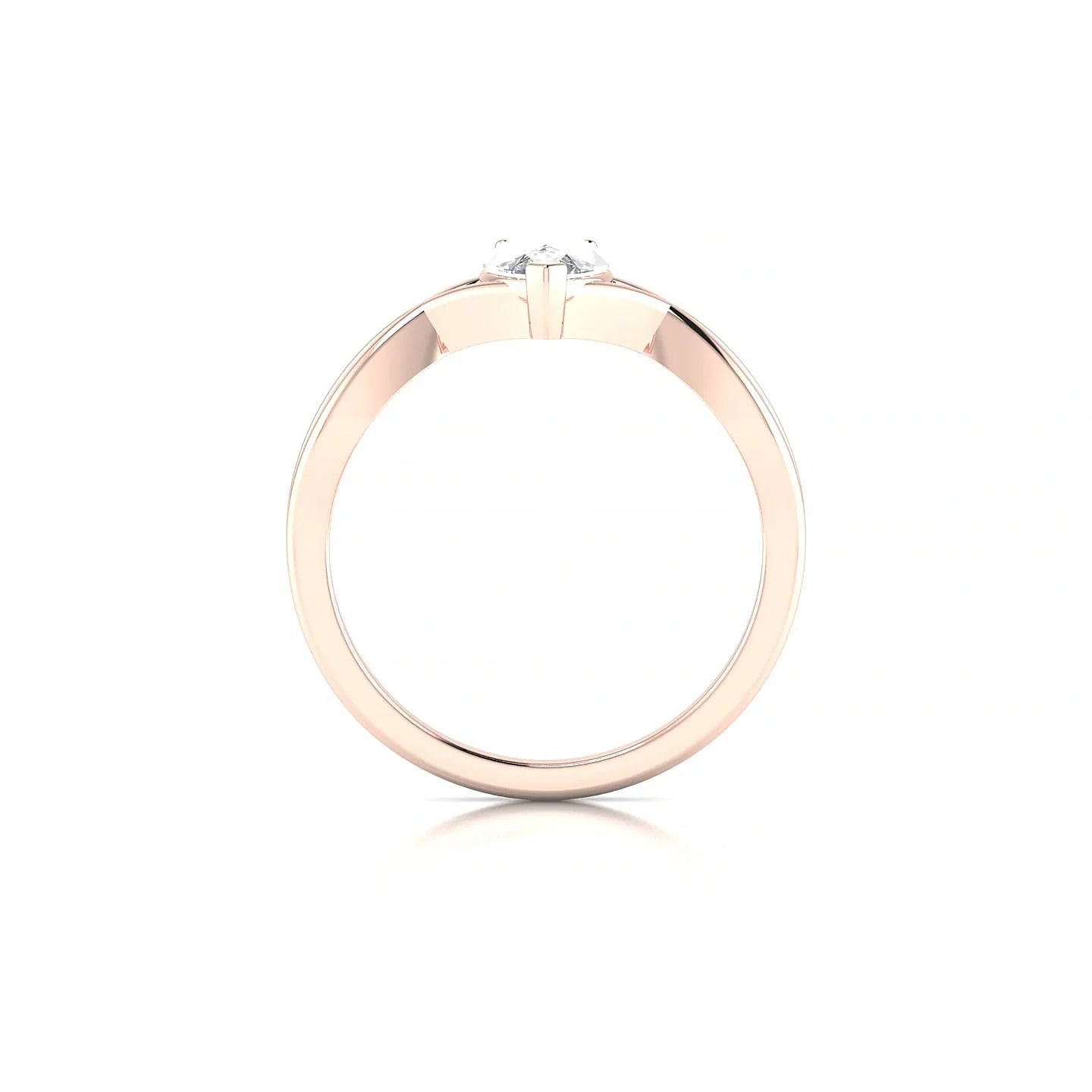 Daze | 18k Rose Gold 7 x 5 mm Pear Diamond Ring