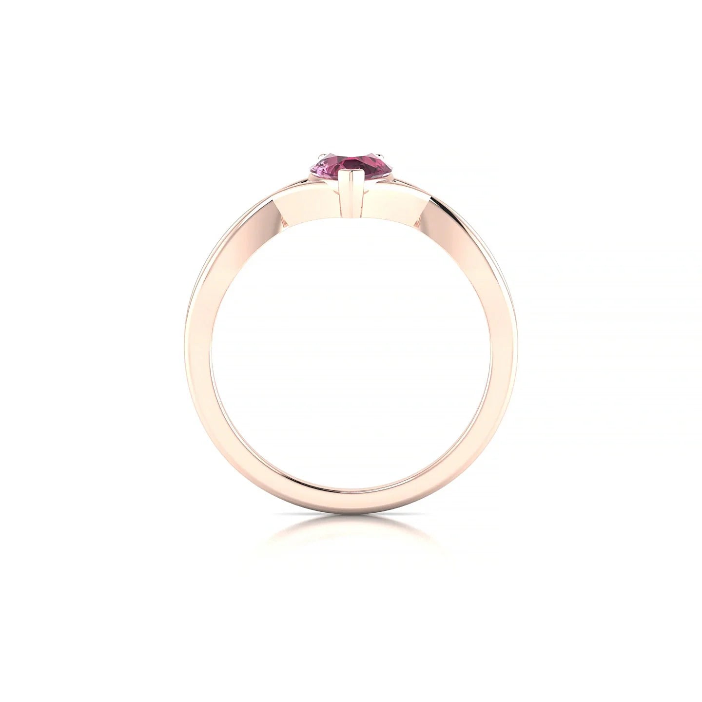 Daze | 18k Rose Gold 7 x 5 mm Pear Rhodolite Ring