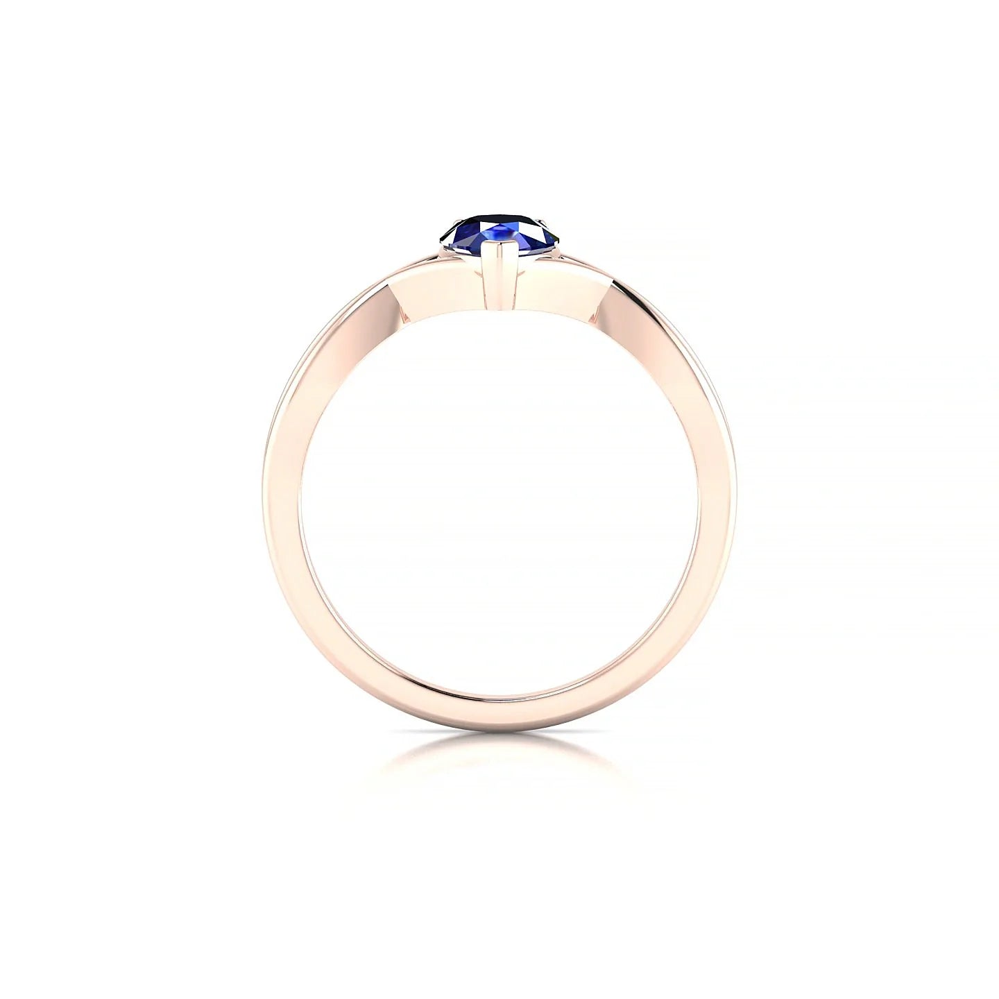 Daze | 18k Rose Gold 7 x 5 mm Pear Sapphire Ring