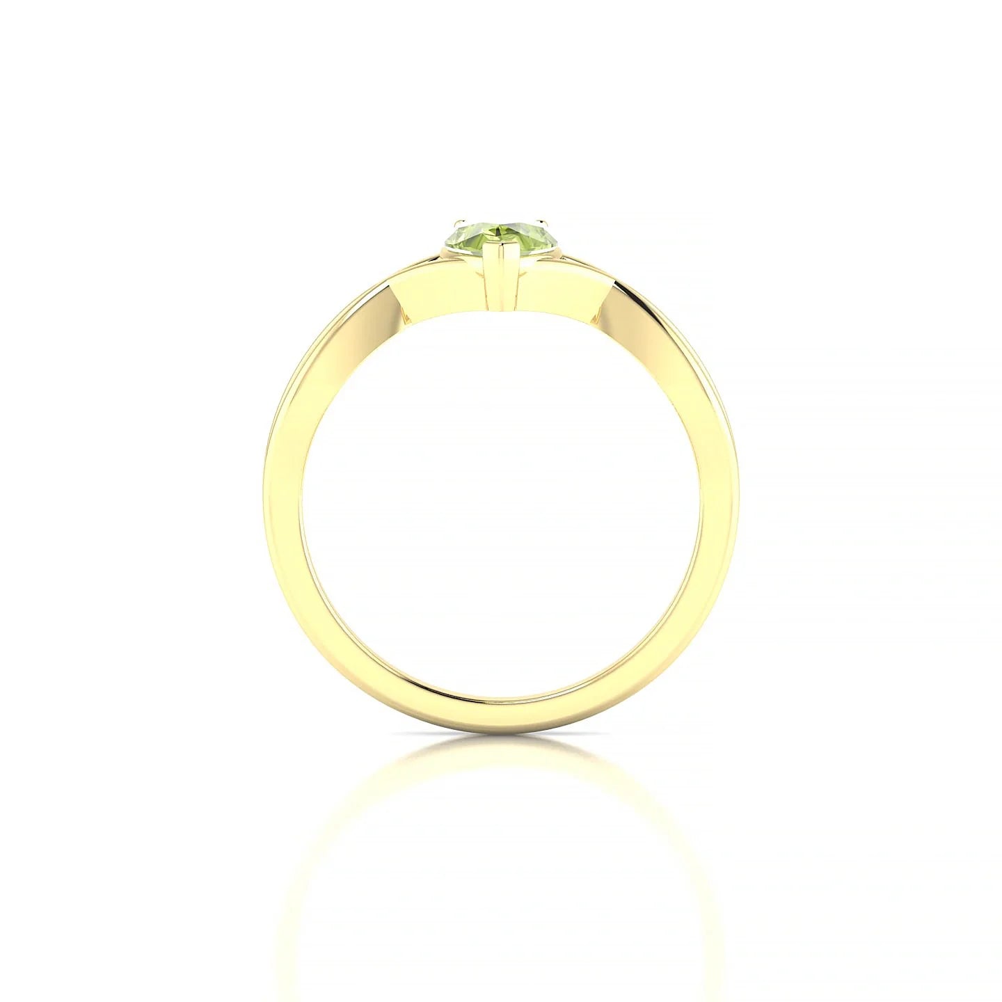 Daze | 18k Yellow Gold 7 x 5 mm Pear Peridot Ring