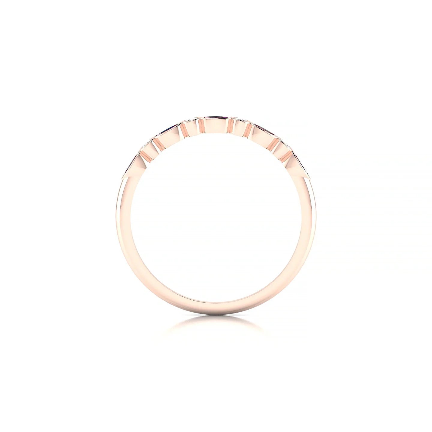Delight | 18k Rose Gold 3 x 1.5 mm Marquise Ruby Ring