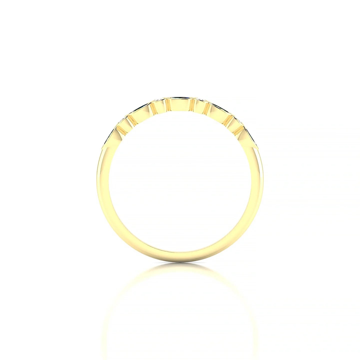 Delight | 18k Yellow Gold 3 x 1.5 mm Marquise Emerald Ring