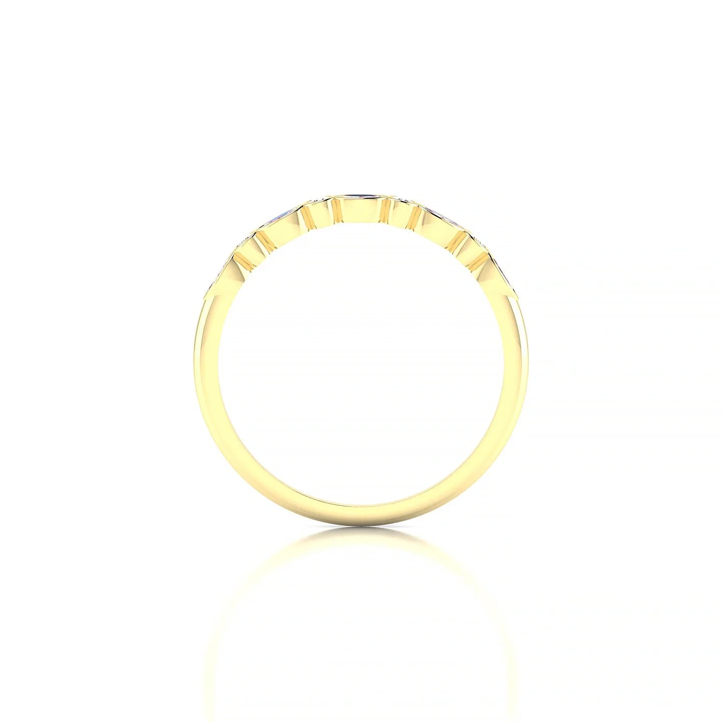 Delight | 18k Yellow Gold 3 x 1.5 mm Marquise Pink Sapphire Ring