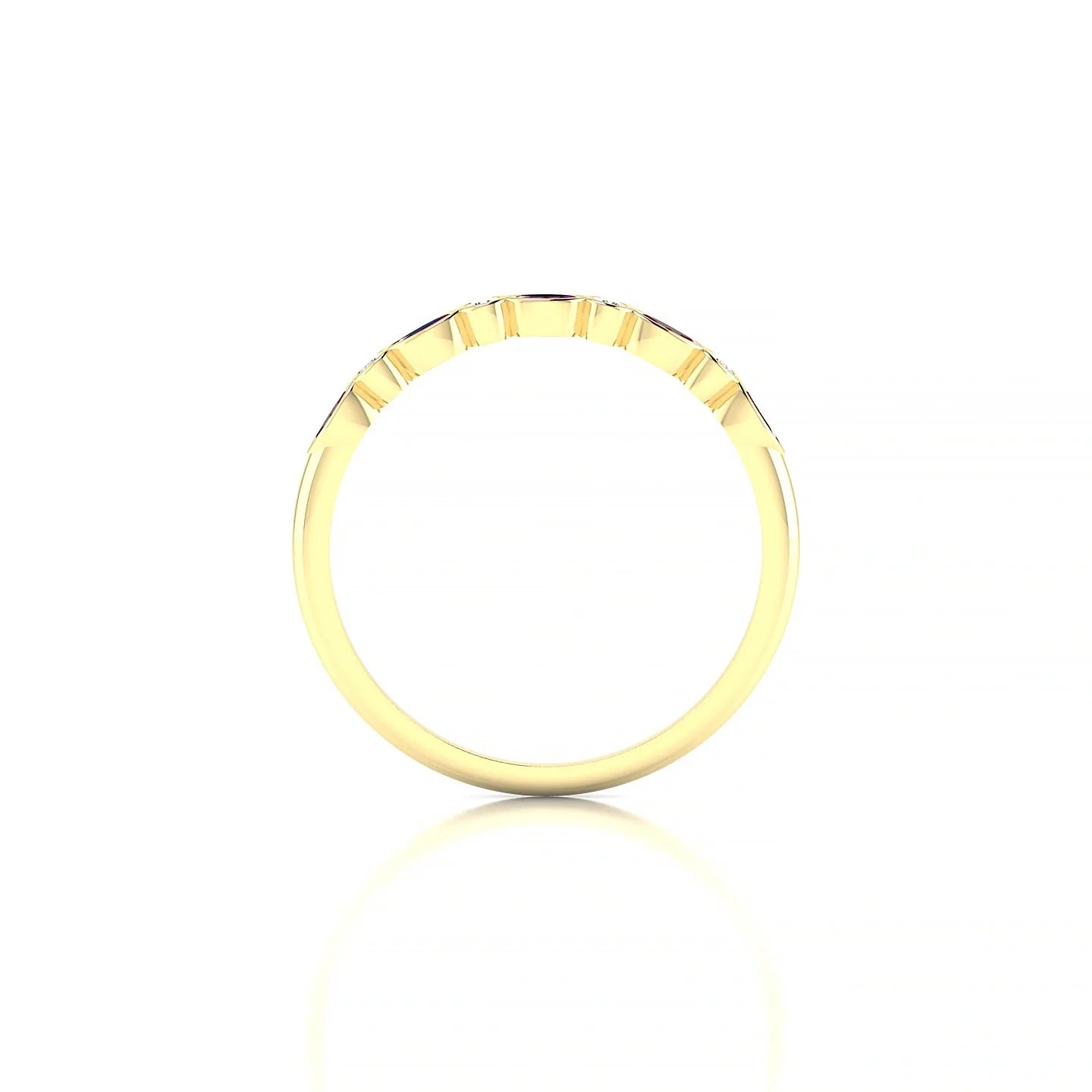 Delight | 18k Yellow Gold 3 x 1.5 mm Marquise Ruby Ring