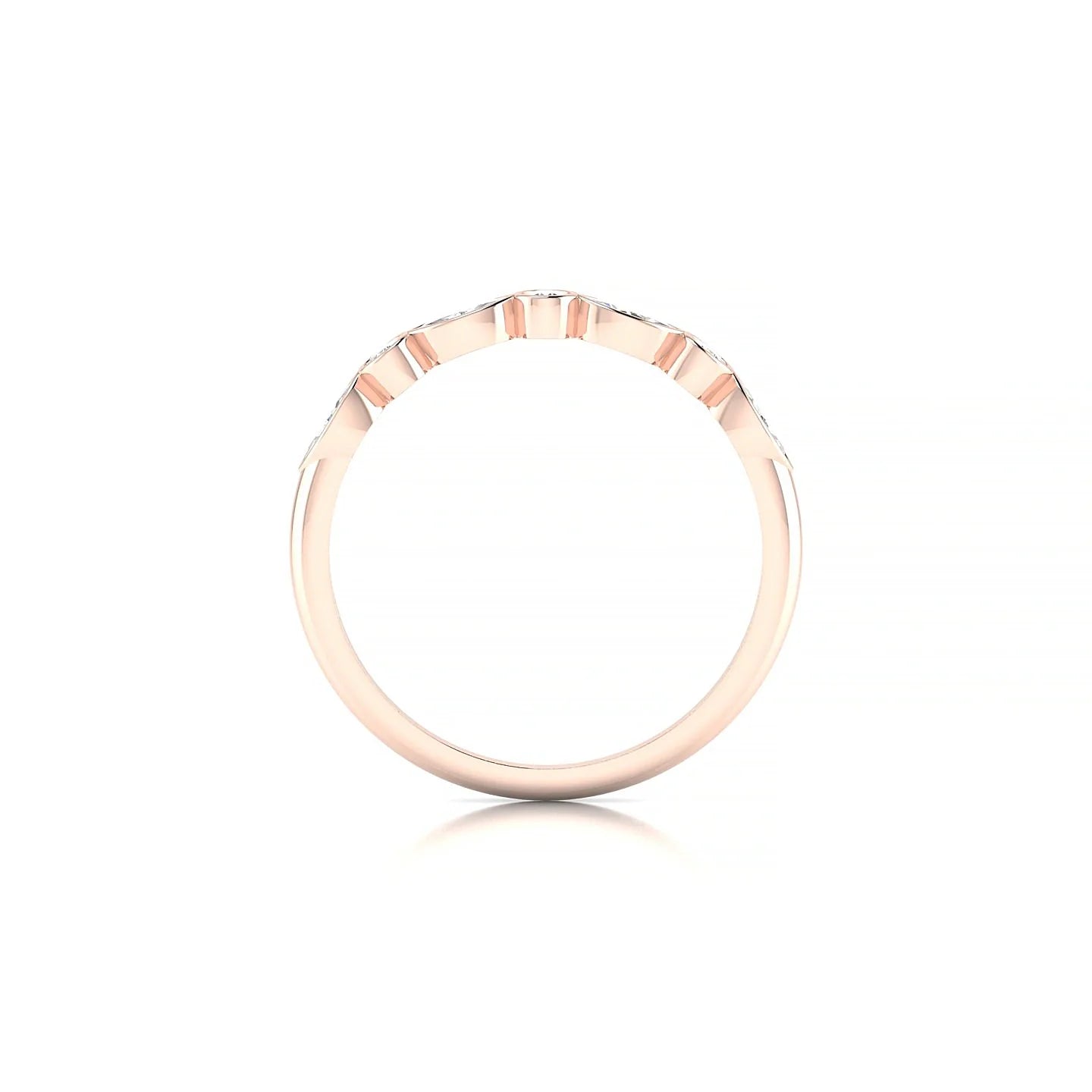 Delight | 18k Rose Gold 4 x 2 mm Marquise Diamond Ring