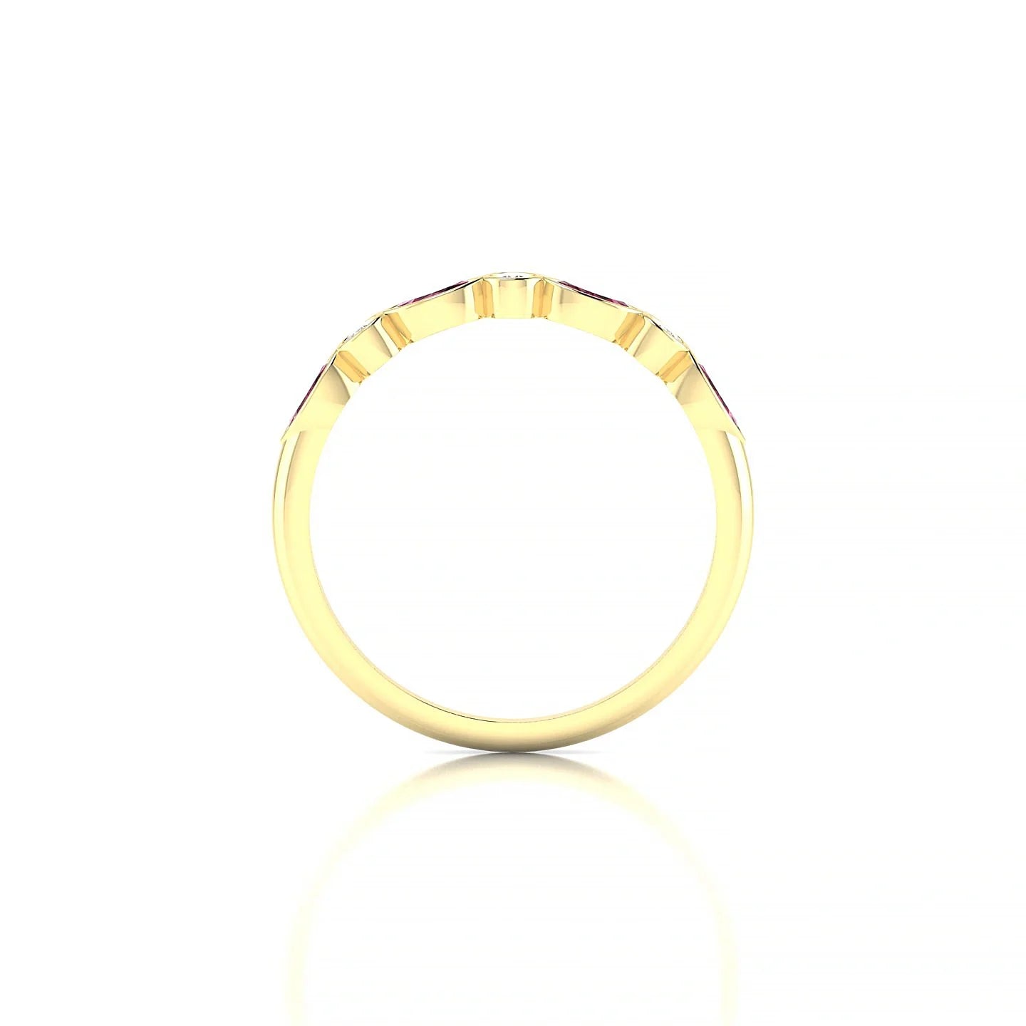 Delight | 18k Yellow Gold 4 x 2 mm Marquise Rhodolite Ring