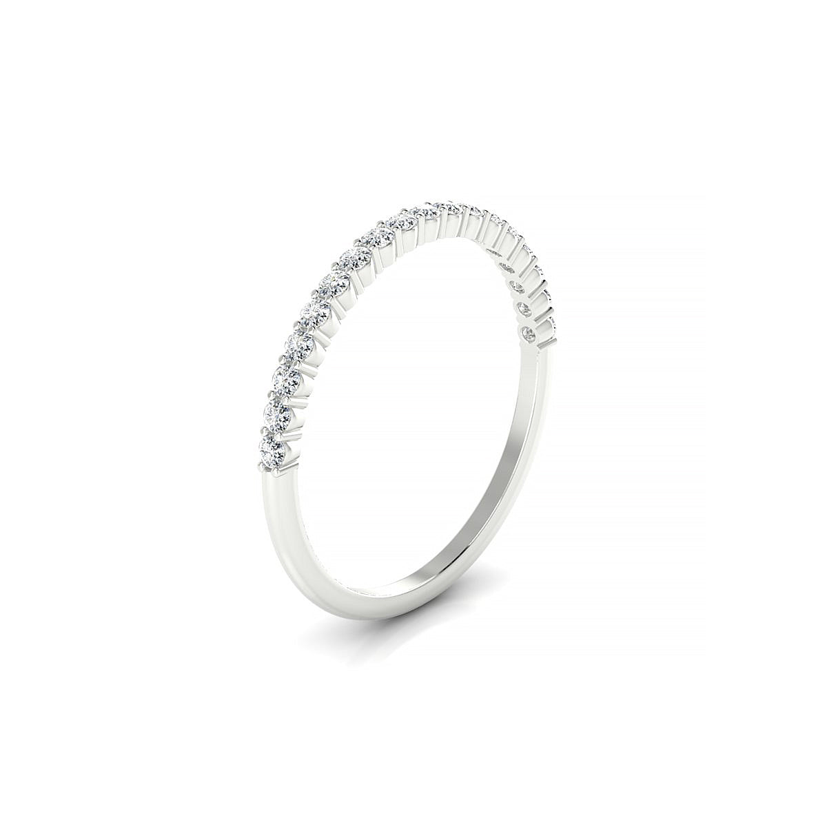 Destiny | 18k White Gold 1.5 mm Round Diamond Ring