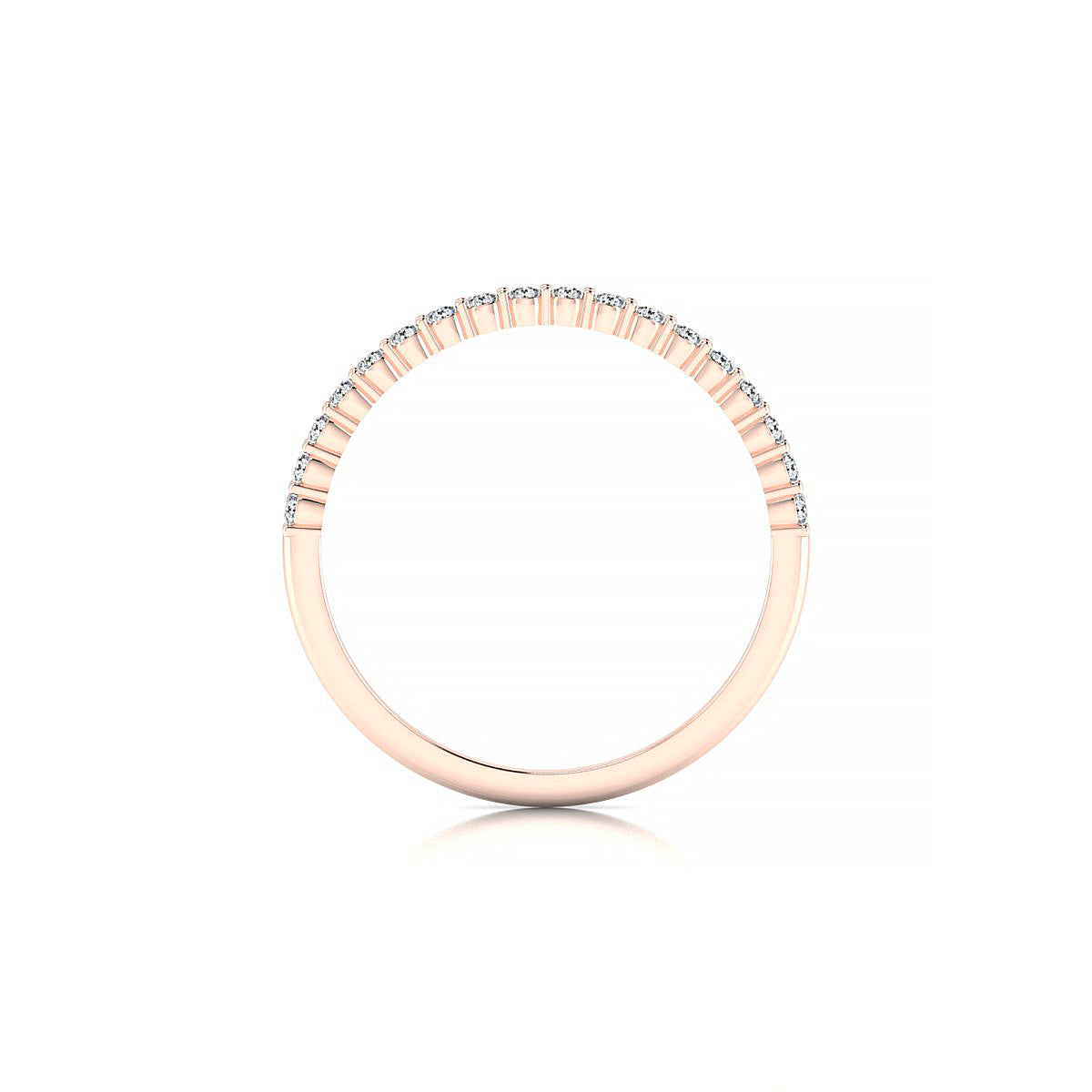 Destiny | 18k Rose Gold 1.5 mm Round Diamond Ring