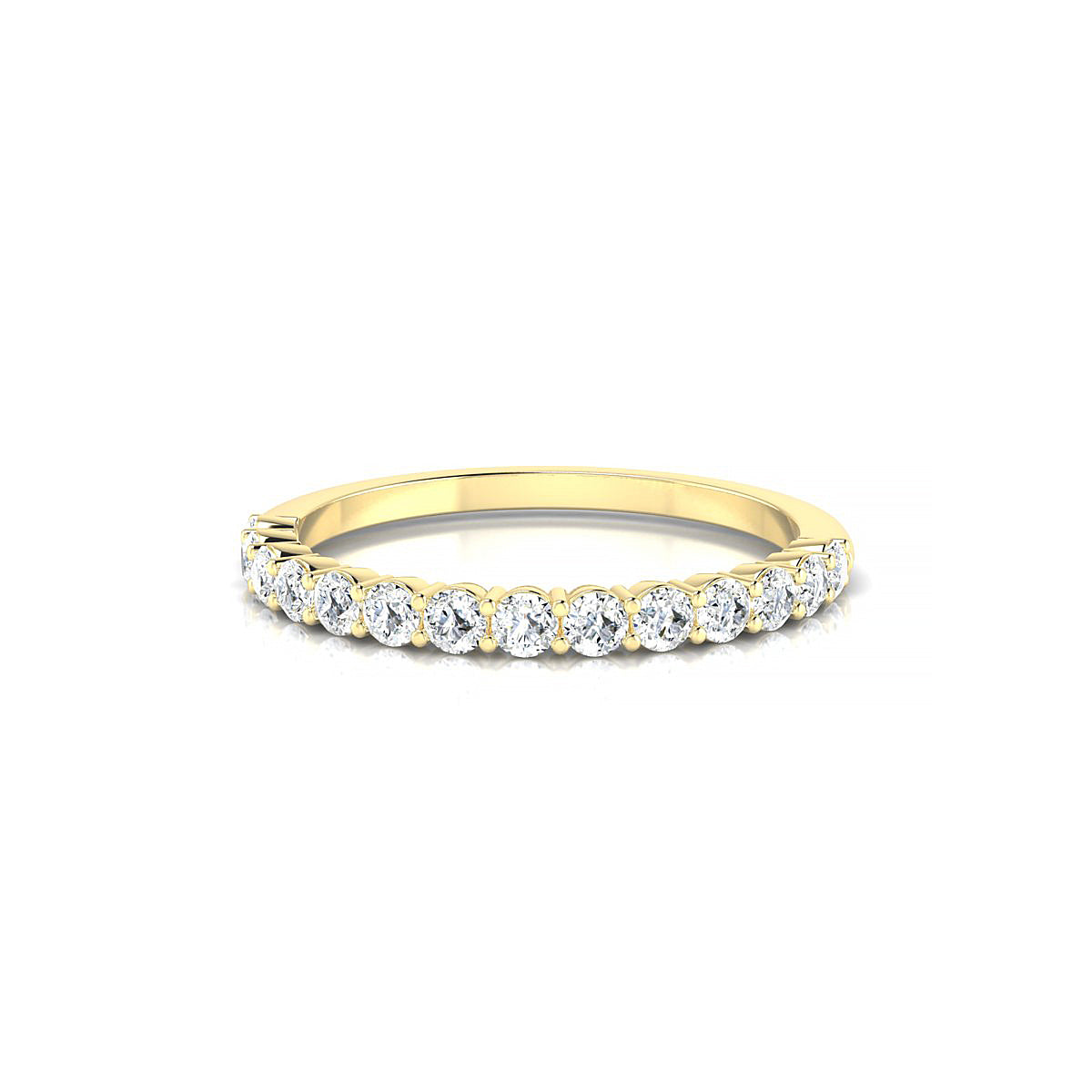 Destiny | 18k Yellow Gold 2 mm Round Diamond Ring