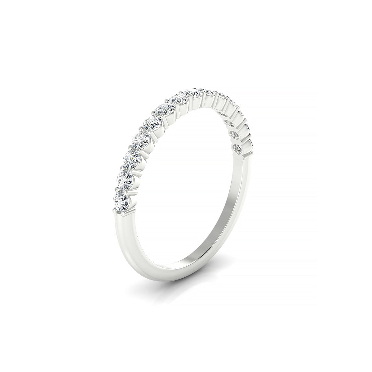 Destiny | 18k White Gold 2 mm Round Diamond Ring