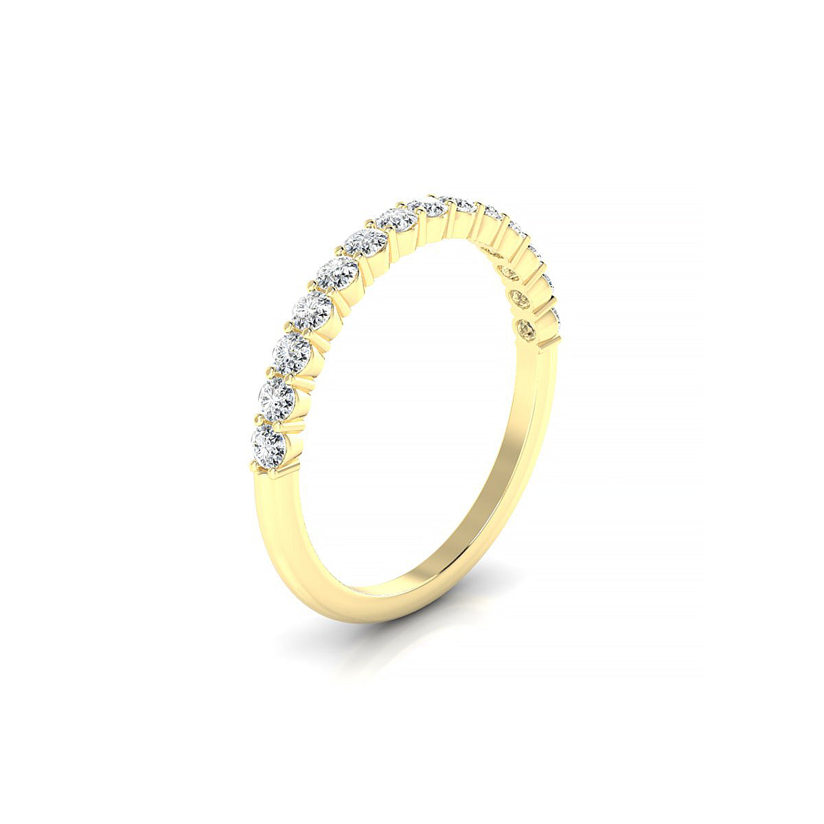 Destiny | 18k Yellow Gold 2 mm Round Diamond Ring