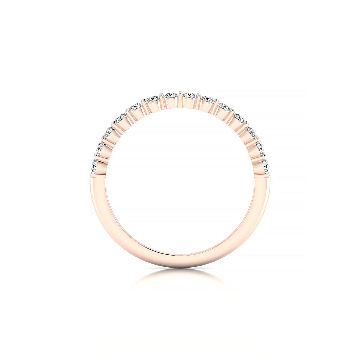 Destiny | 18k Rose Gold 2 mm Round Diamond Ring