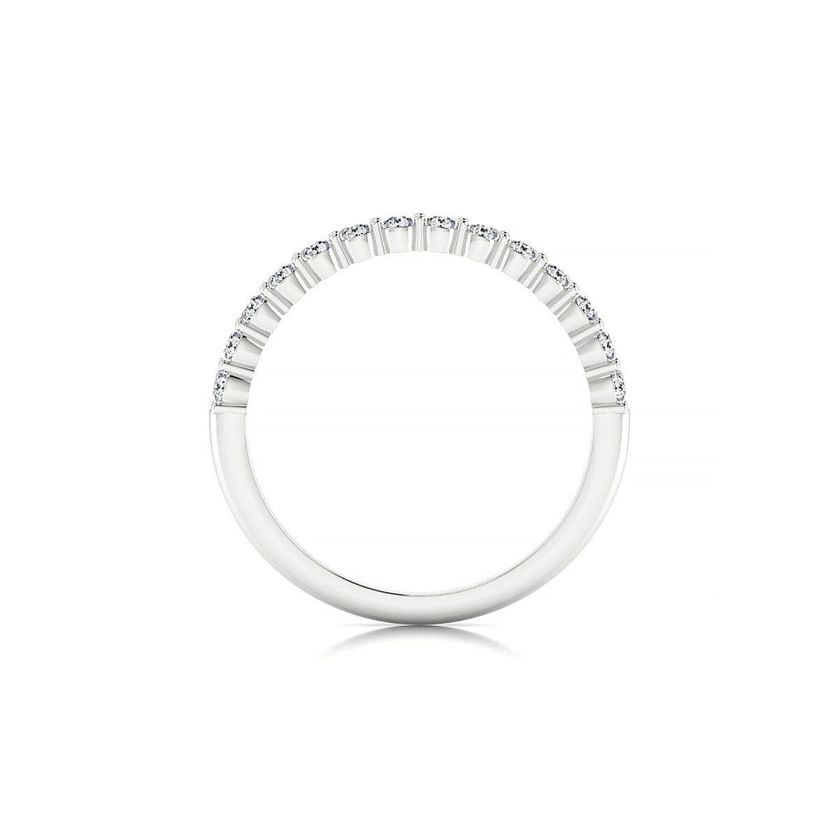 Destiny | 18k White Gold 2 mm Round Diamond Ring