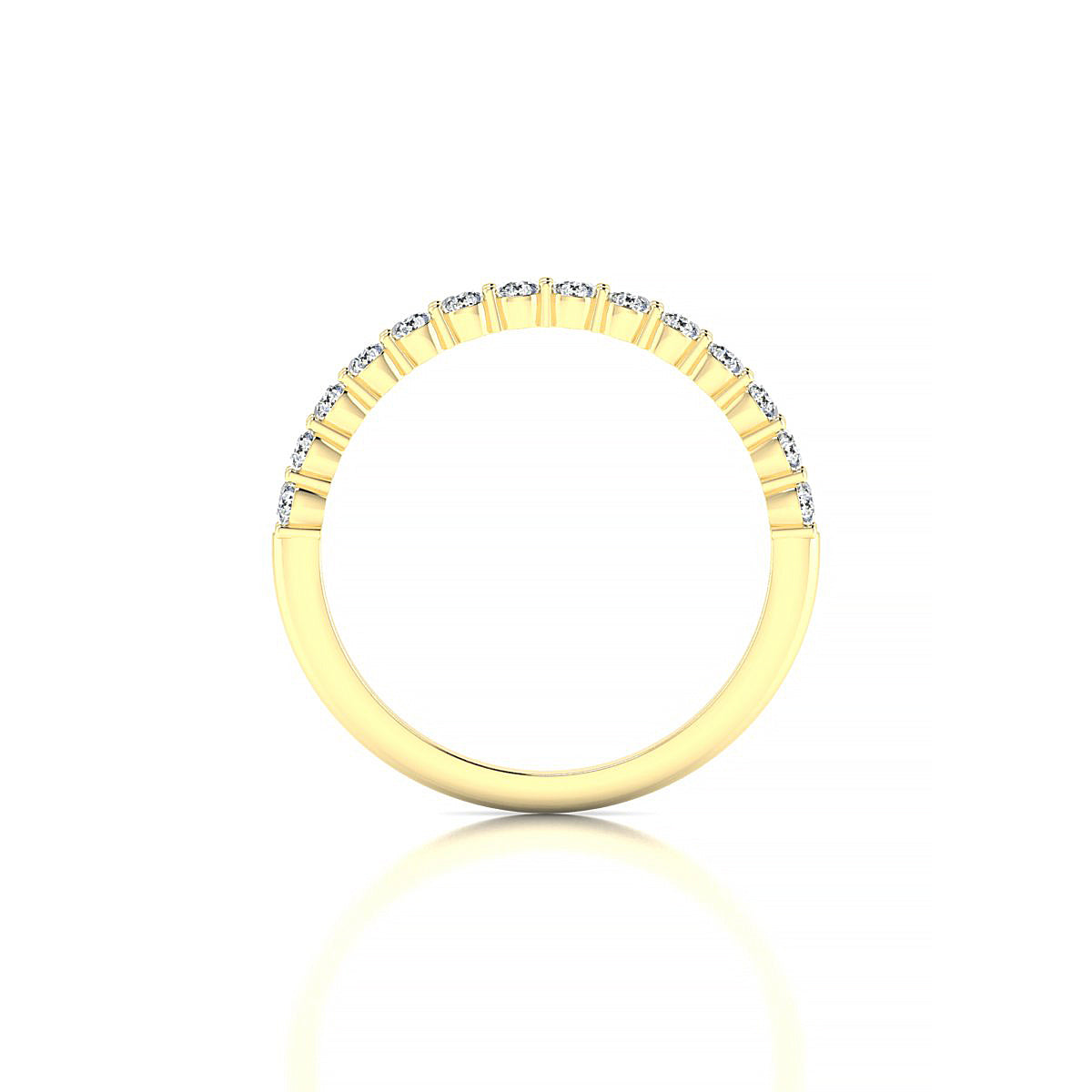 Destiny | 18k Yellow Gold 2 mm Round Diamond Ring