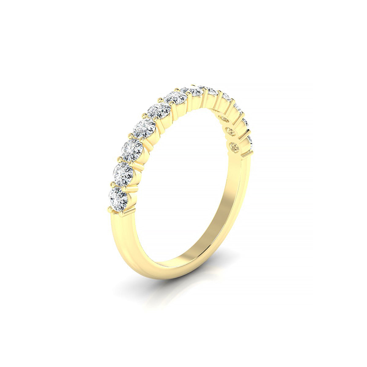 Destiny | 18k Yellow Gold 2.5 mm Round Diamond Ring