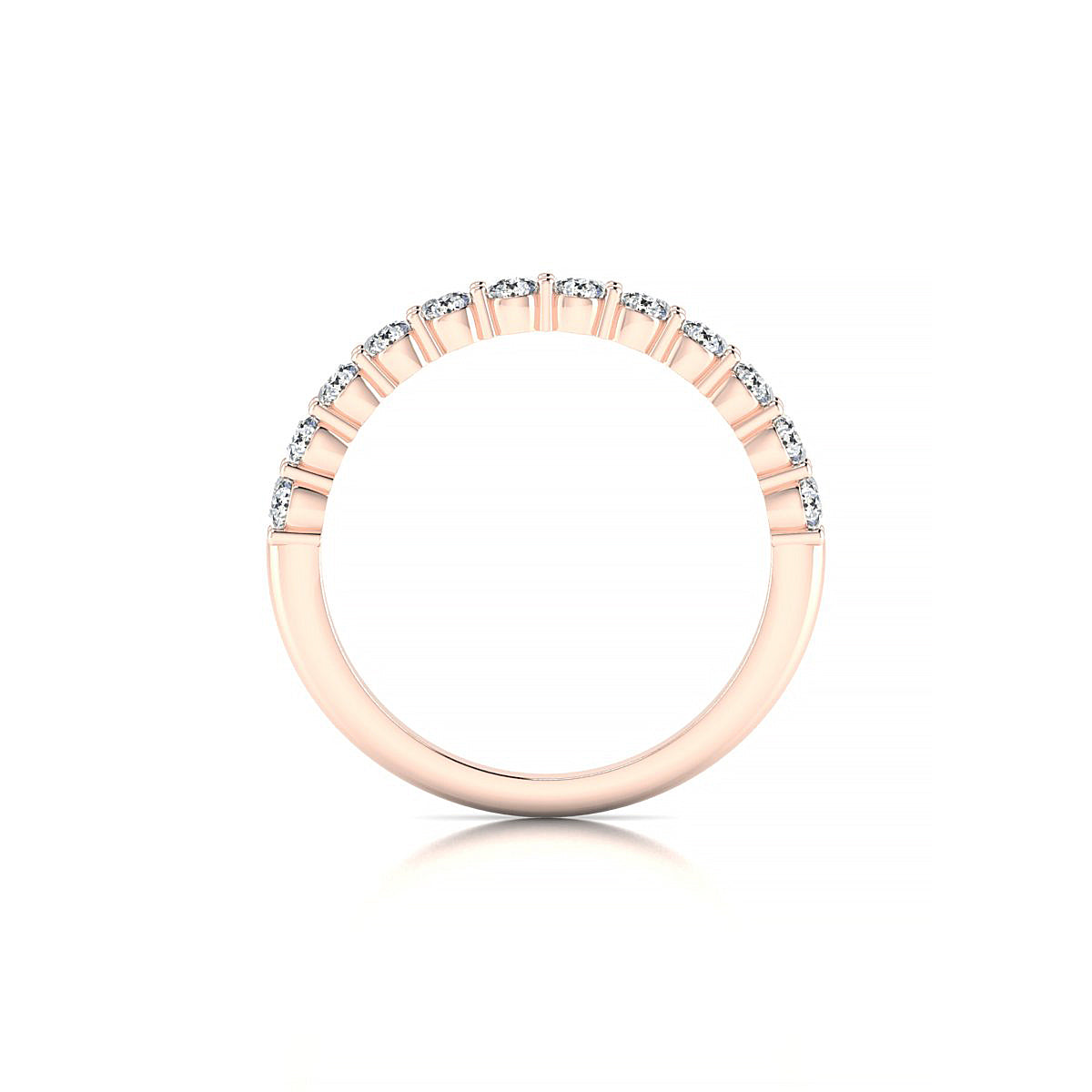 Destiny | 18k Rose Gold 2.5 mm Round Diamond Ring