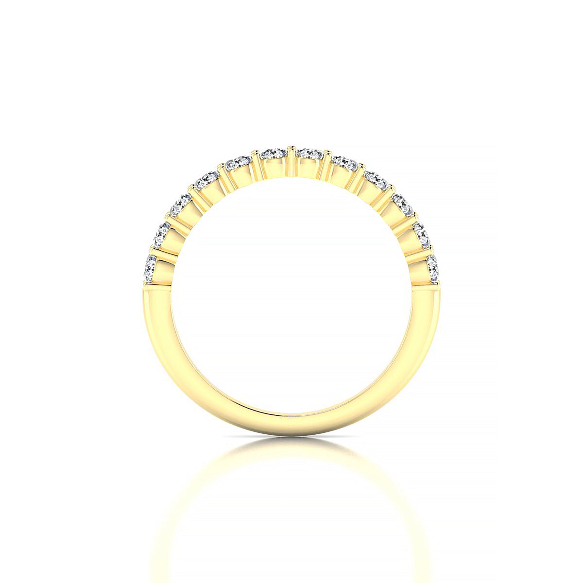 Destiny | 18k Yellow Gold 2.5 mm Round Diamond Ring
