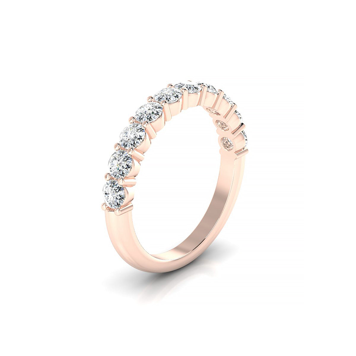 Destiny | 18k Rose Gold 3 mm Round Diamond Ring