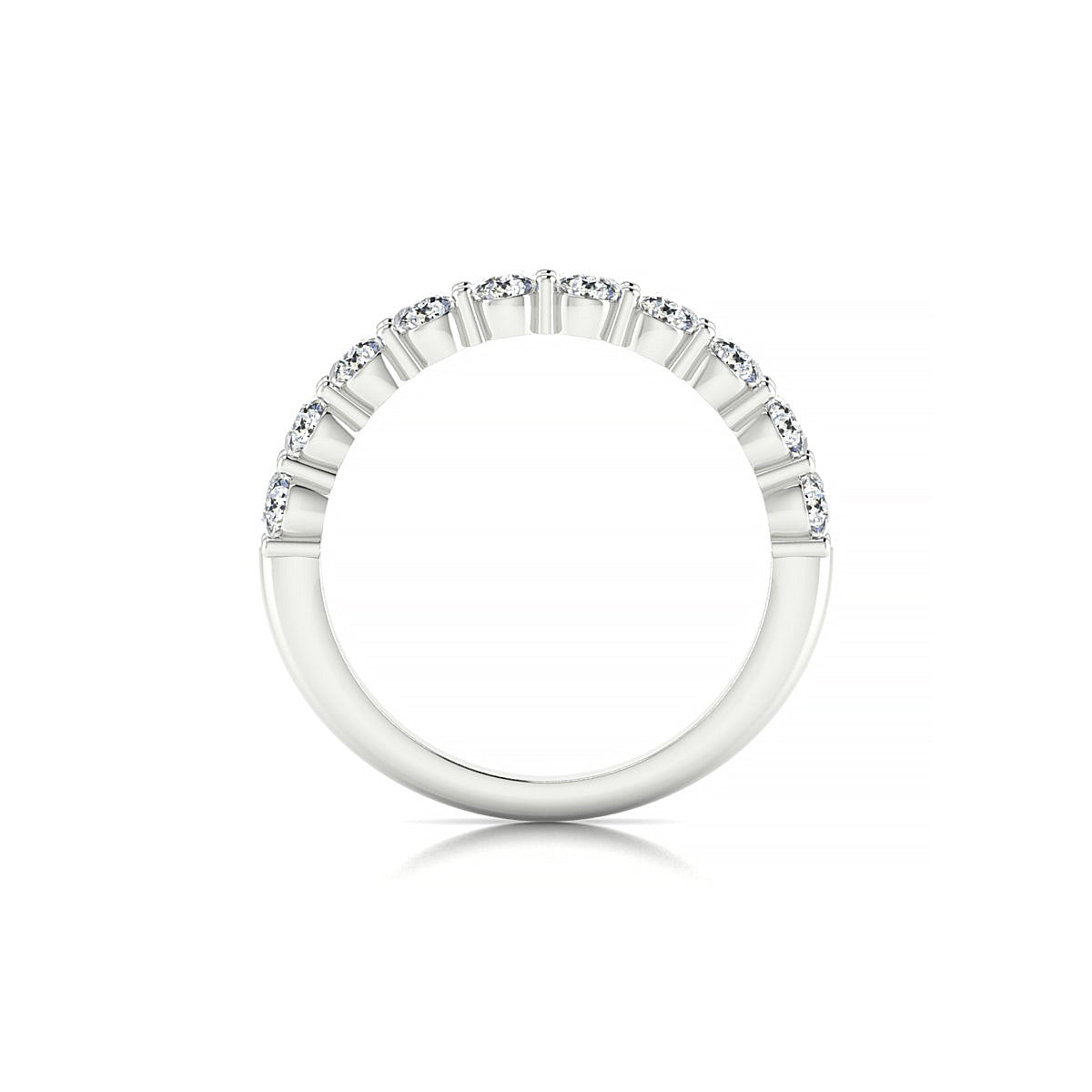 Destiny | 18k White Gold 3 mm Round Diamond Ring