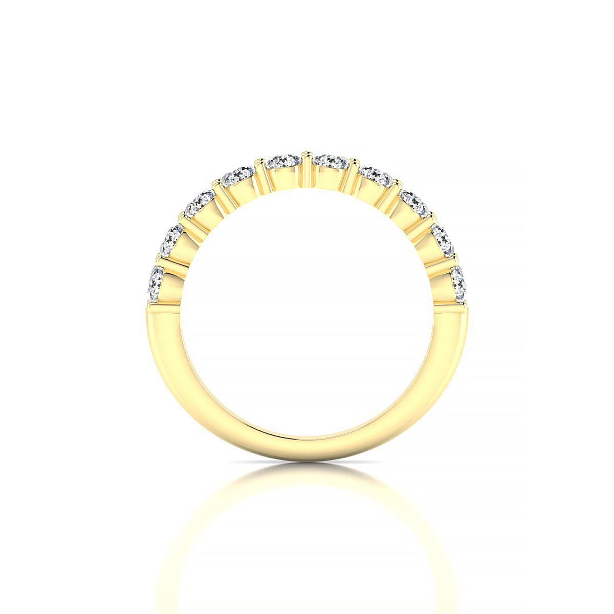 Destiny | 18k Yellow Gold 3 mm Round Diamond Ring