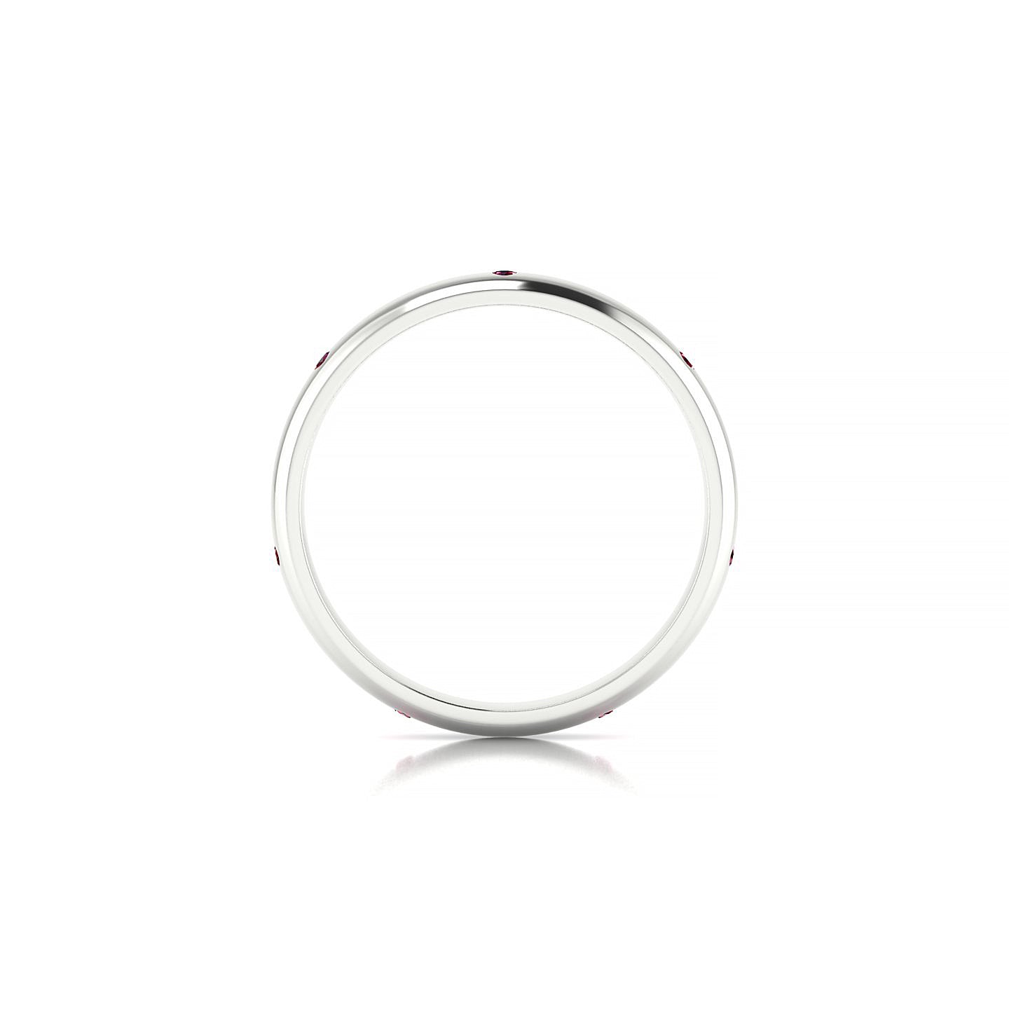 Devotion | 18k White Gold 1.3 mm Round Ruby Ring