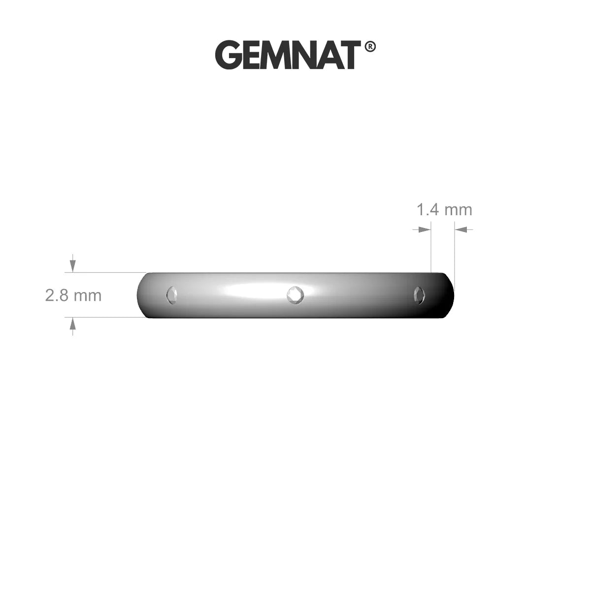 Devotion | 18k White Gold 1.3 mm Round Sapphire Ring