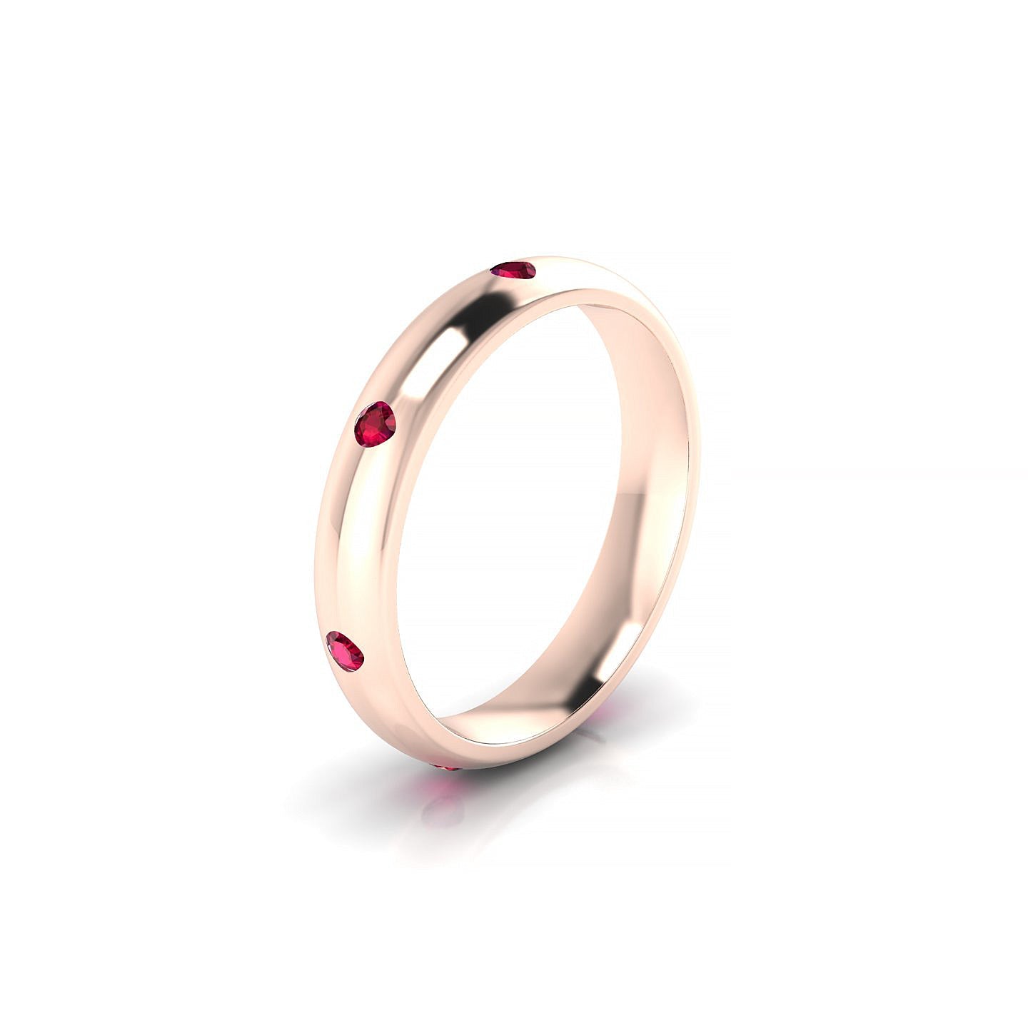 Devotion | 18k Rose Gold 2 mm Round Ruby Ring