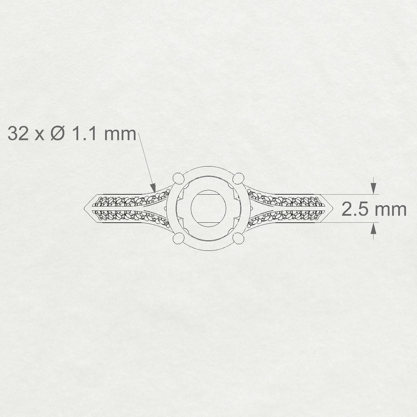 Divine Round 2-2.99 ct | 18k Yellow Gold Side Stones Ring