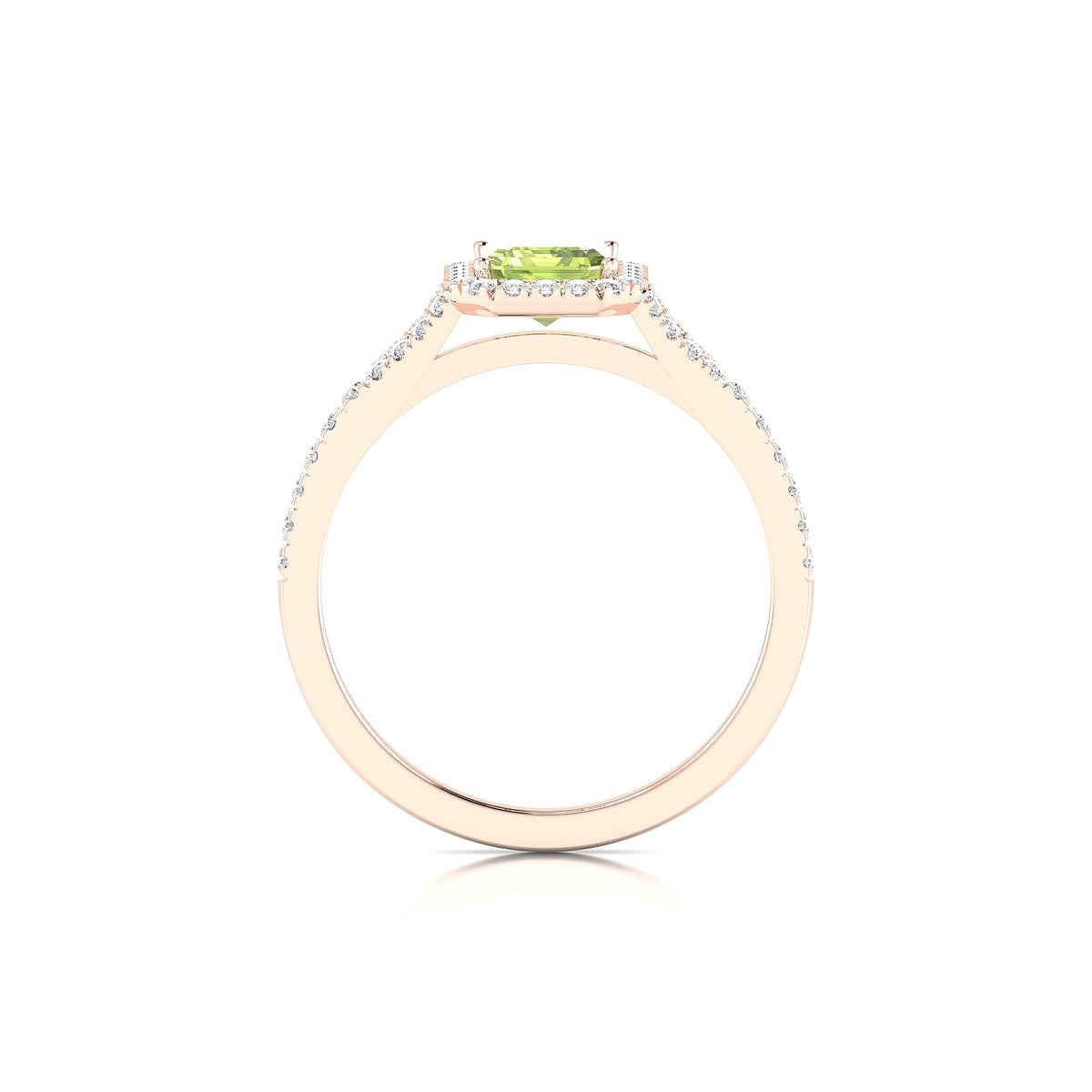 Dream | 18k Rose Gold 7 x 5 mm Emerald Peridot Ring