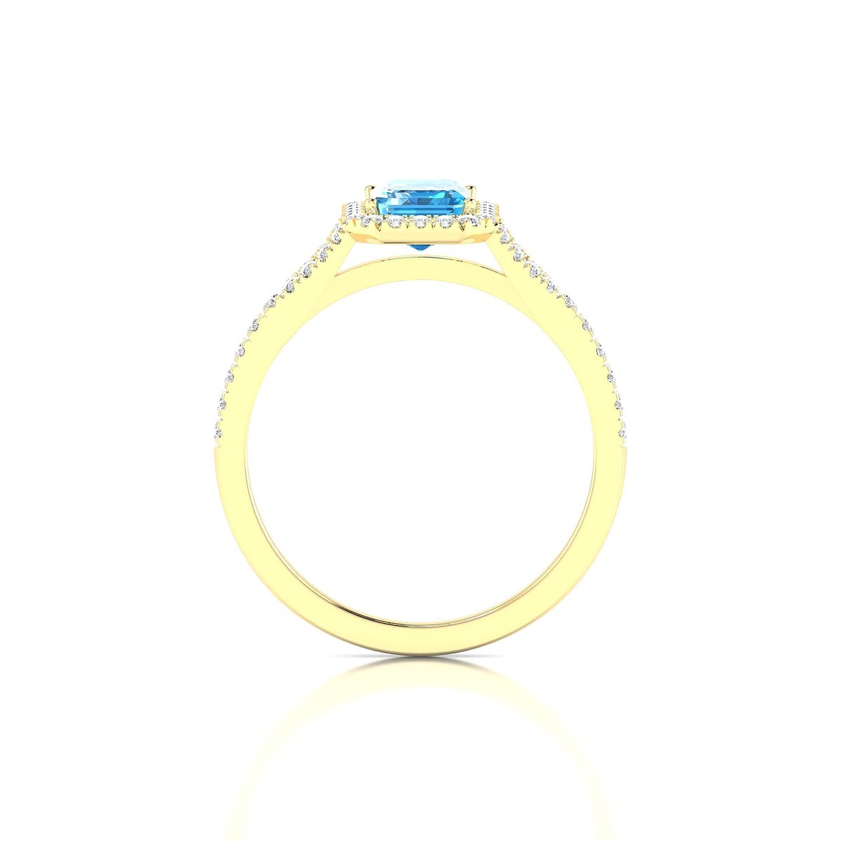 Dream | 18k Yellow Gold 7 x 5 mm Emerald Topaz Ring