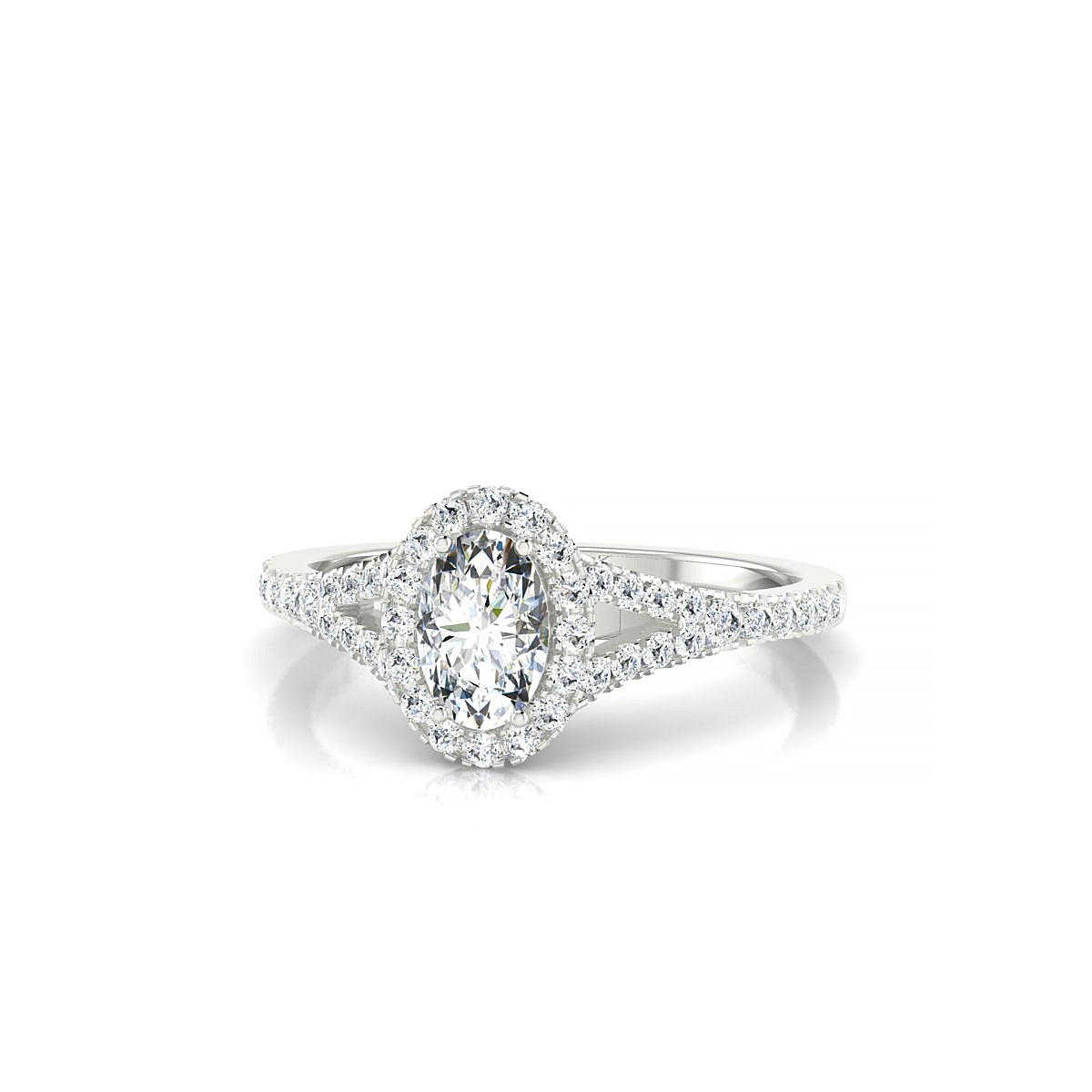 Dream | 18k White Gold 6 x 4 mm Oval Diamond Ring