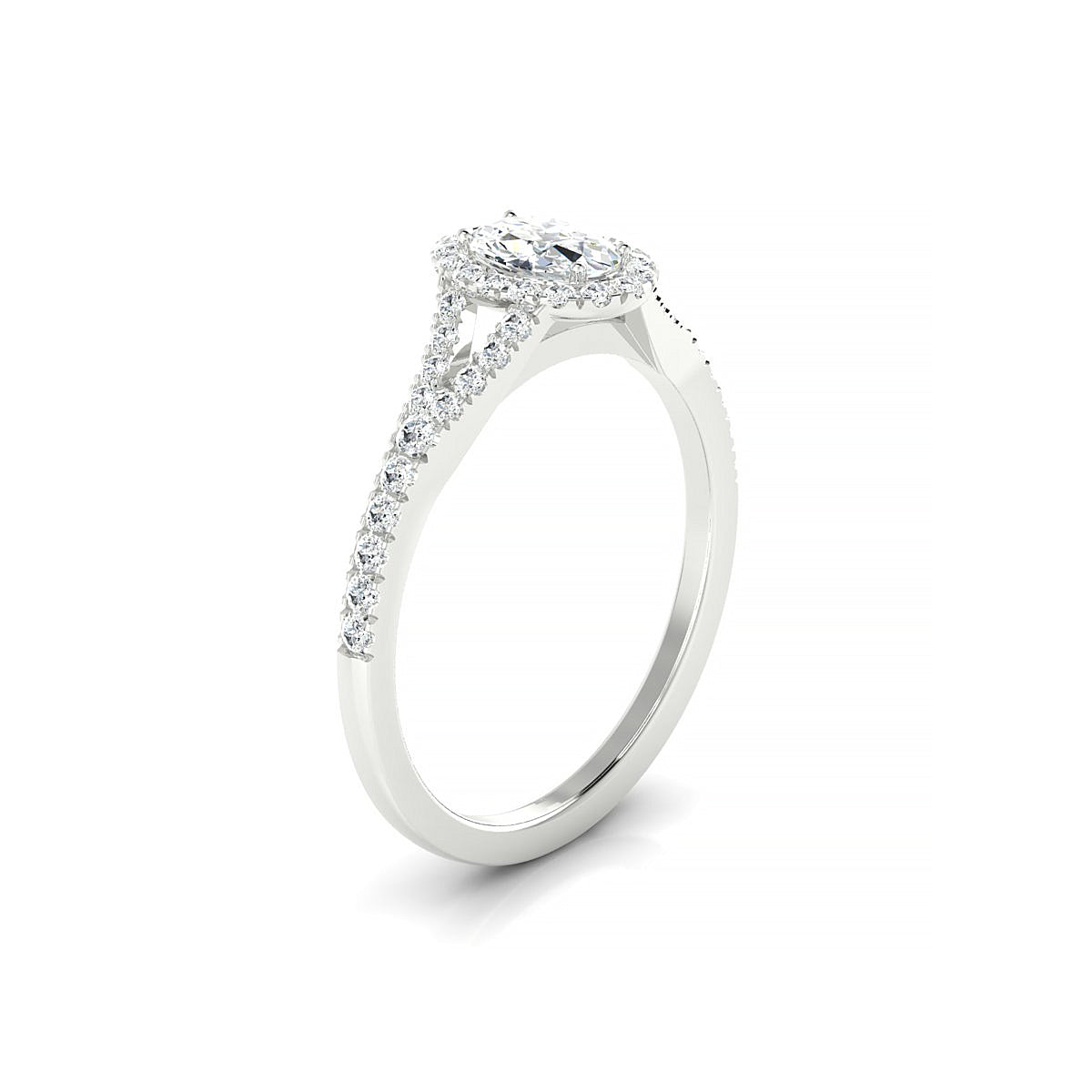 Dream | 18k White Gold 6 x 4 mm Oval Diamond Ring