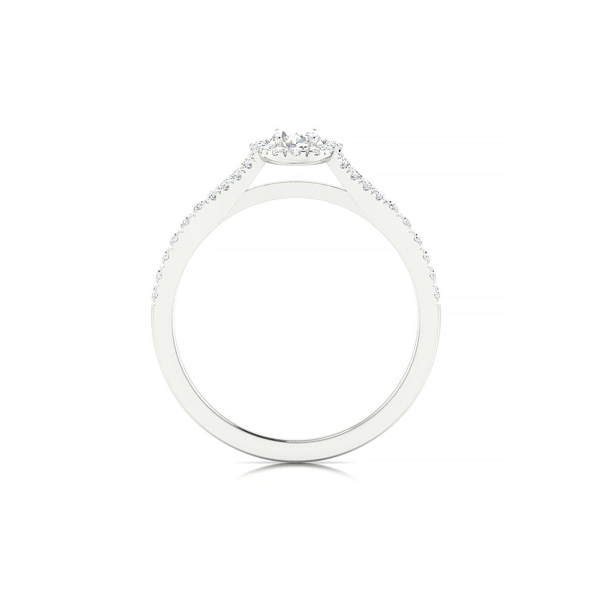 Dream | 18k White Gold 6 x 4 mm Oval Diamond Ring