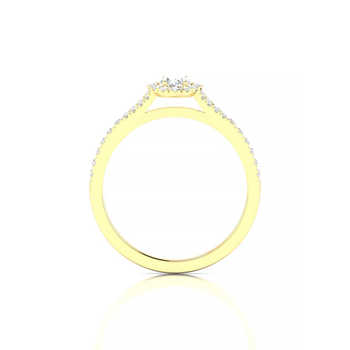 Dream | 18k Yellow Gold 6 x 4 mm Oval Diamond Ring