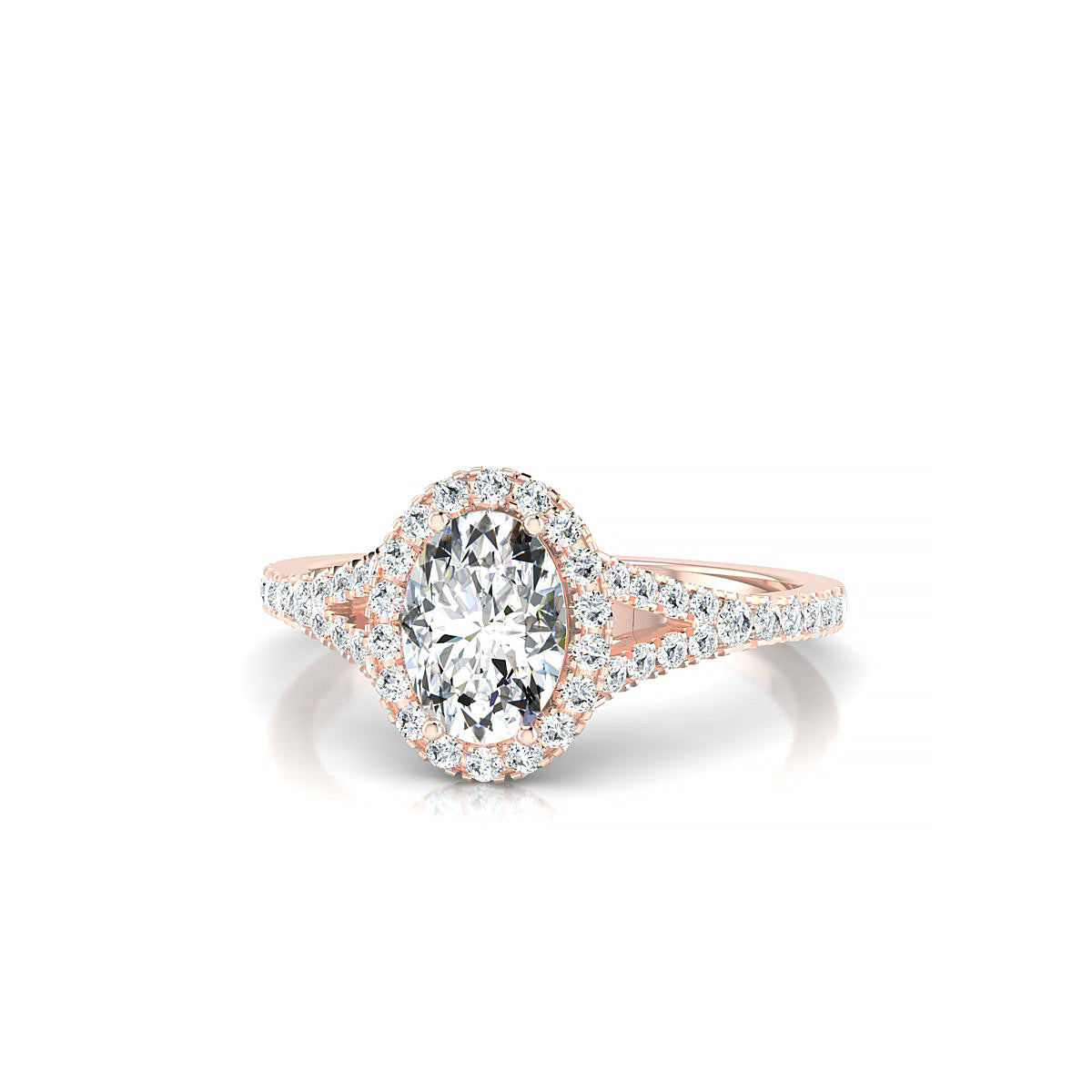 Dream | 18k Rose Gold 7 x 5 mm Oval Diamond Ring