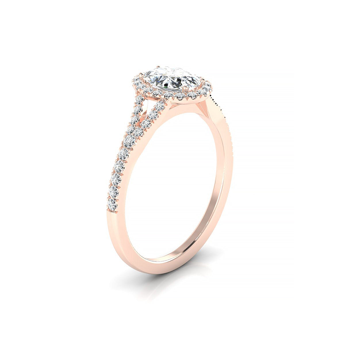 Dream | 18k Rose Gold 7 x 5 mm Oval Diamond Ring