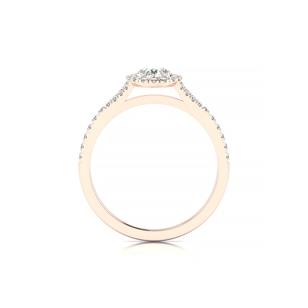 Dream | 18k Rose Gold 7 x 5 mm Oval Diamond Ring